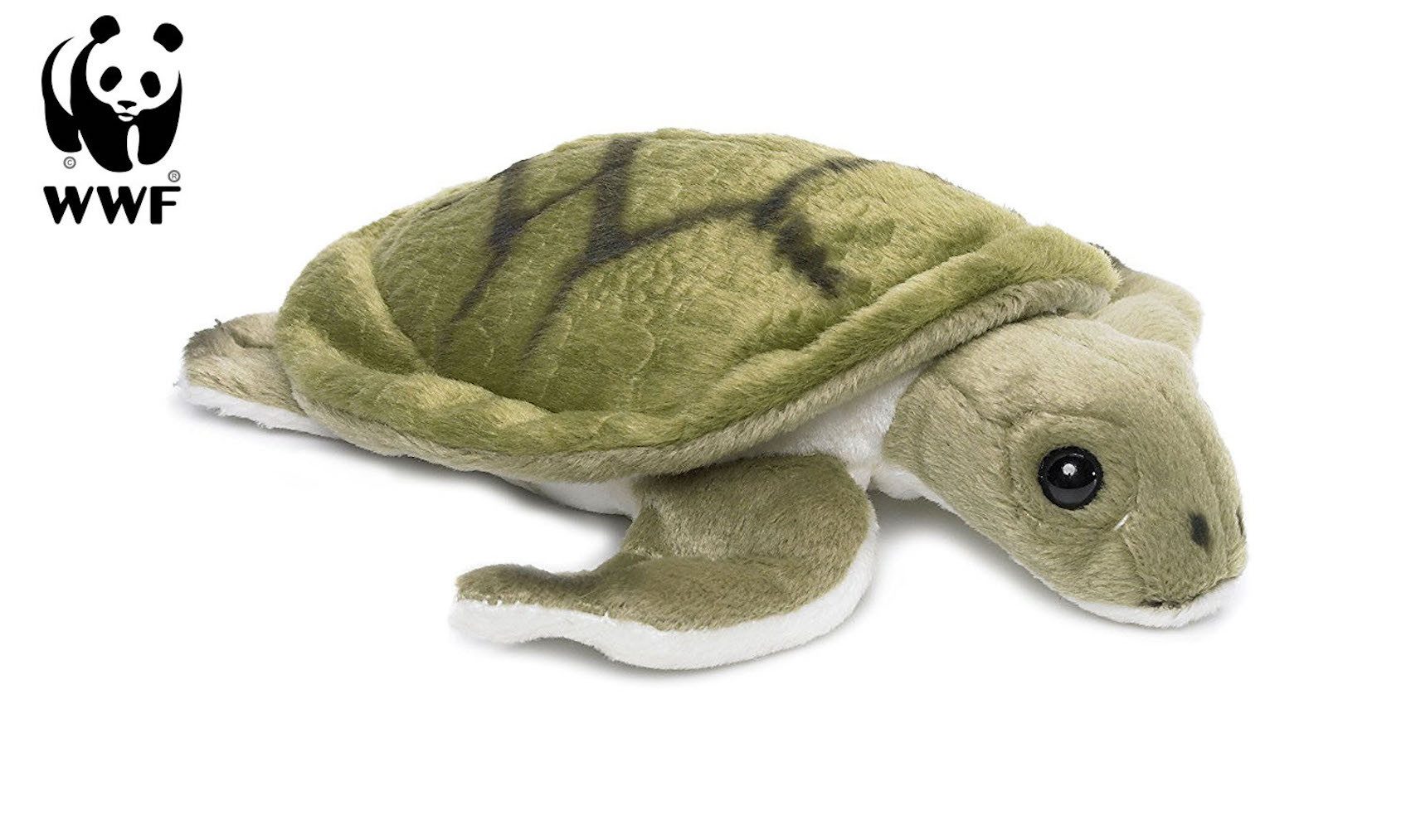 WWF Kuscheltier Plüschtier Meeresschildkröte (18cm), liegend