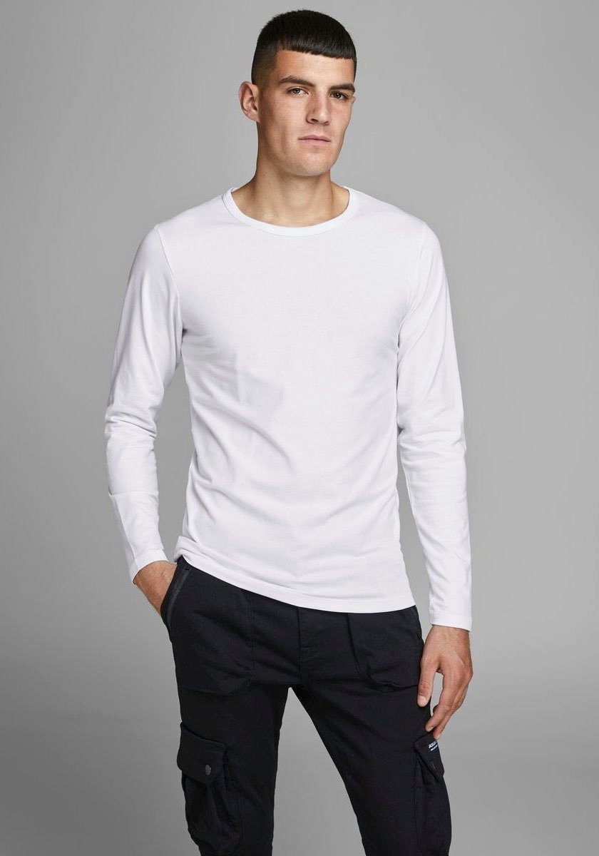 Jack Longsleeve Jones White & BASIC TEE