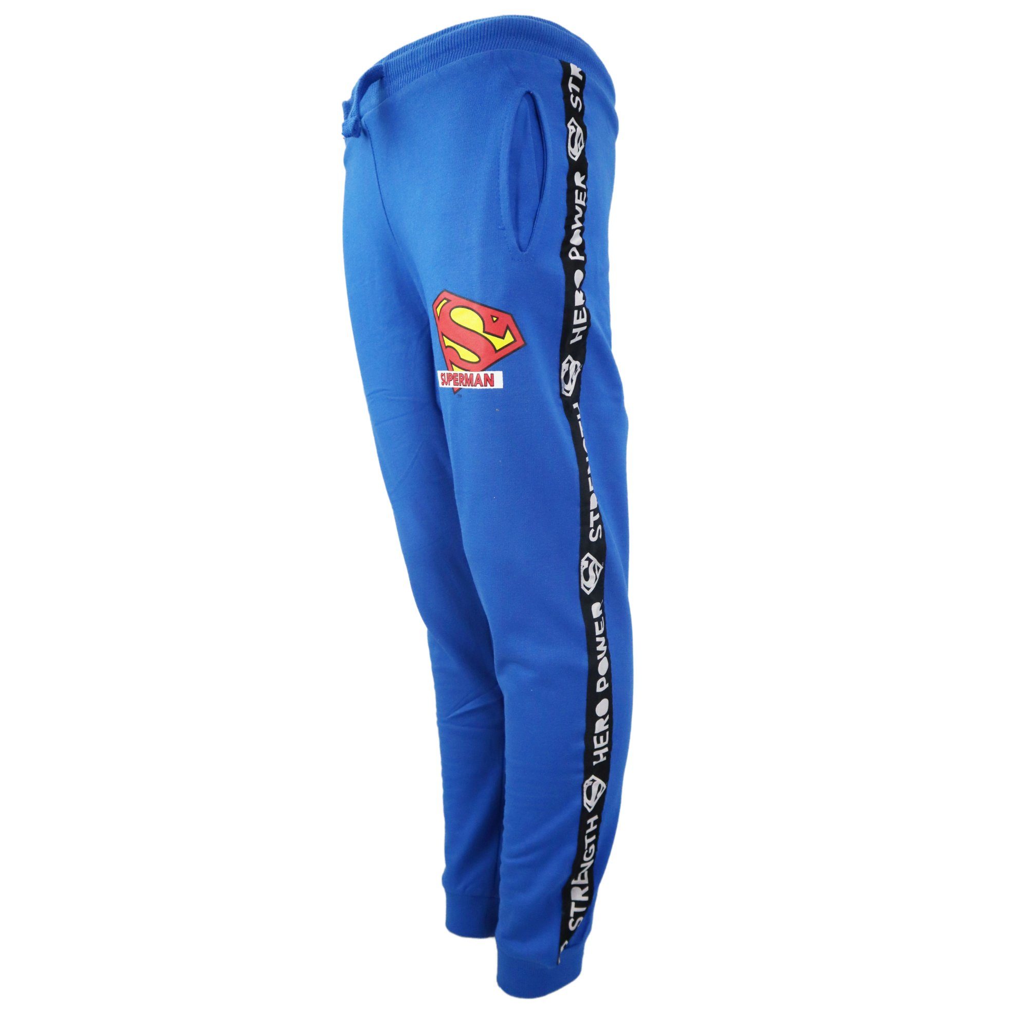 DC Comics Jogginghose Superman Jungen Kinder Sporthose Gr. 104 bis 134