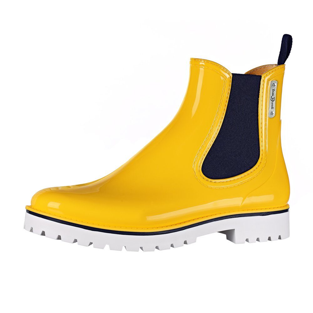 tomBrook Lemon Tree Gummistiefelette Damen Regenstiefel Gummistiefel Lemon Tree mit Blockabsatz