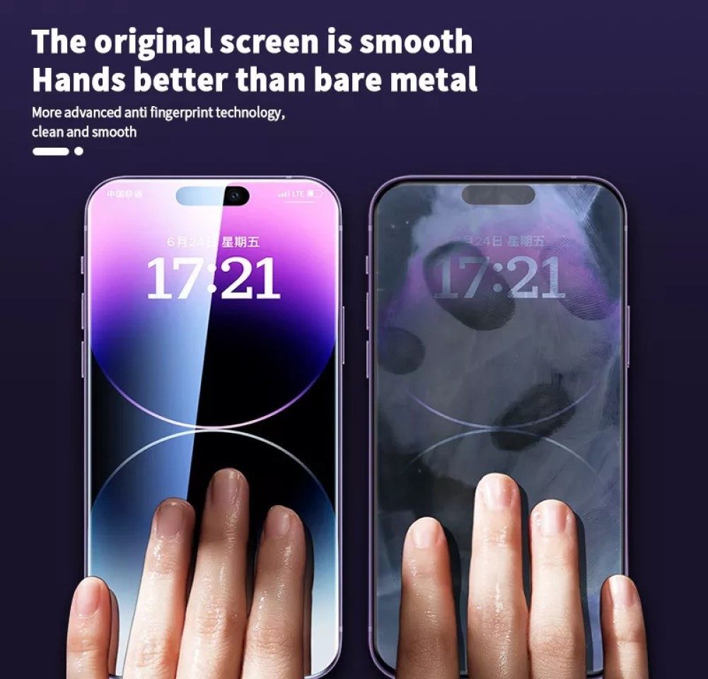 OLi Displayschutzfolie 3 X Displayschutzglas für IPhone 15 Pro Max, 9H Härte Bildschirschutz für IPhone 15 Pro Max, Spar-Set, 3 Stück, Stoßfäste Panzer Schutzglas Kratzerfes