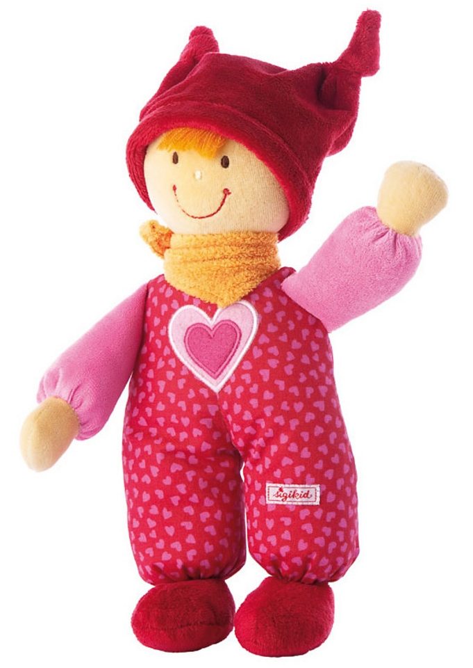 Sigikid Stoffpuppe »Babydolly - rot«, mit Herzapplikation online kaufen