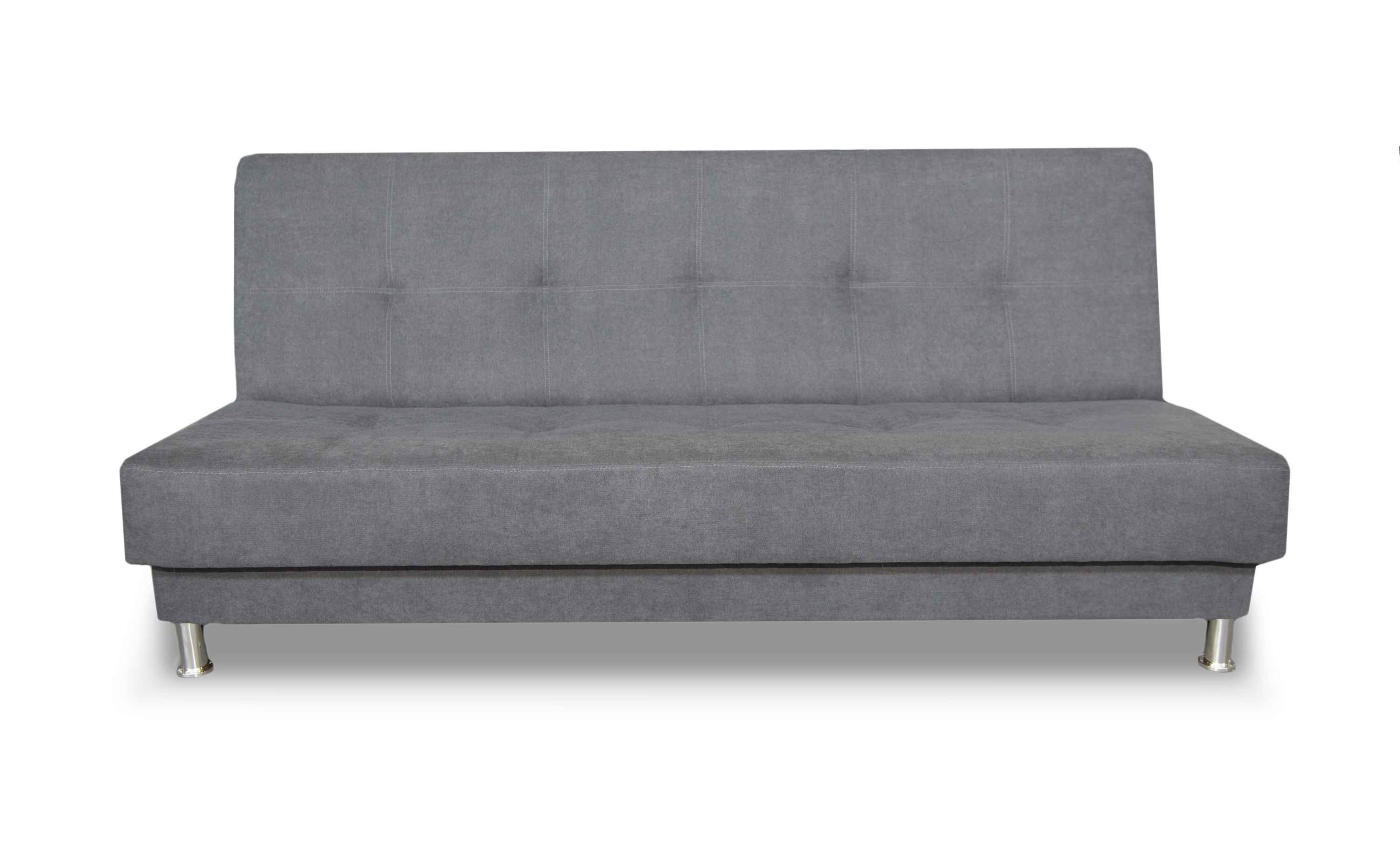 Couch Grau Bettzeugbehälter, mit Dreisitzige Rosalia Schlaffunktion, Dreisitzer-Sofa Siblo 3-Sitzer