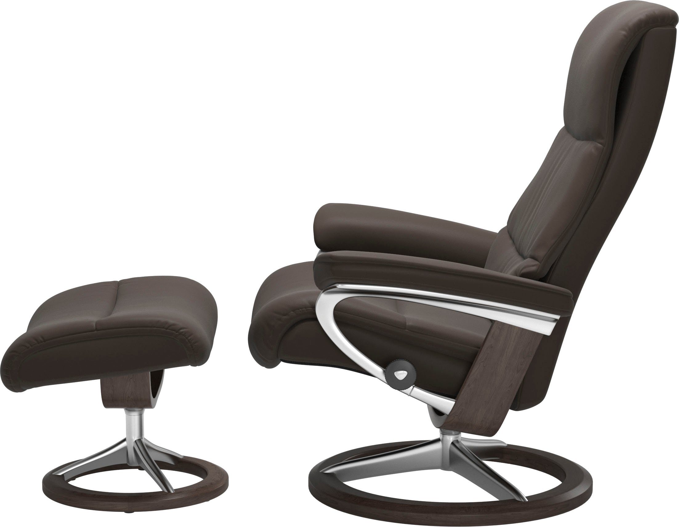 Hocker), Relaxsessel Signature Größe Stressless® mit Wenge Relaxsessel mit View (Set, L,Gestell Base,