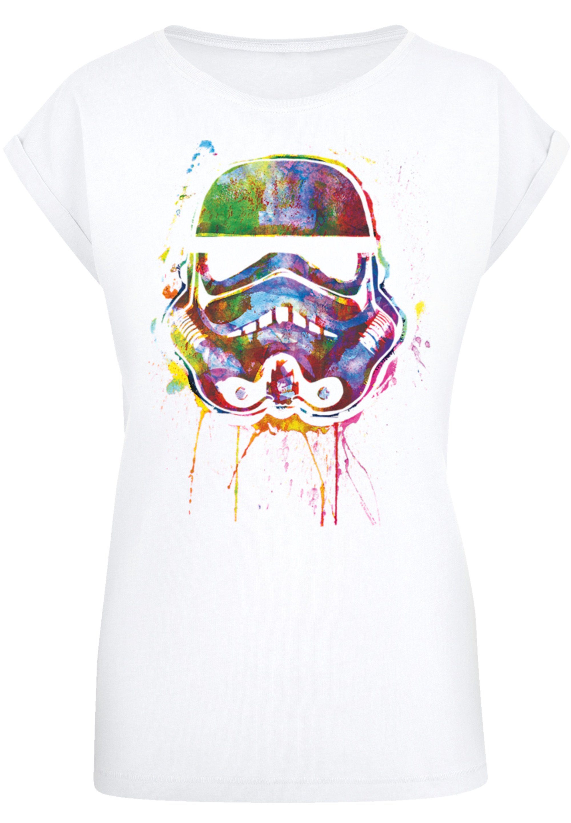 Offiziell Splats Print, F4NT4STIC T-Shirt Star T-Shirt SIZE Stormtrooper Paint PLUS Wars lizenziertes