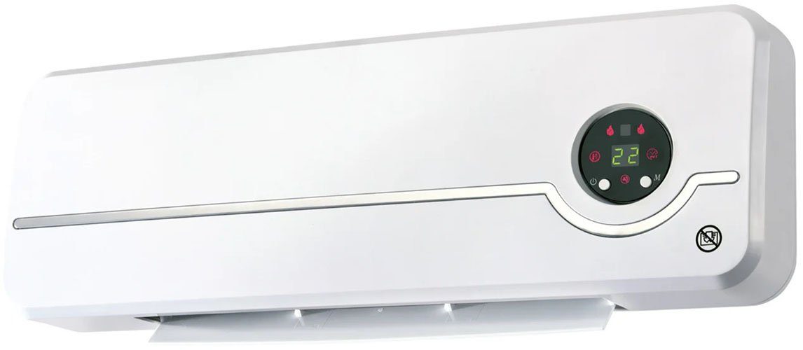 SilverCrest Keramikheizlüfter Wandheizlüfter »SKWH 2000 A2«, mit LED-Display + Fernbedienung