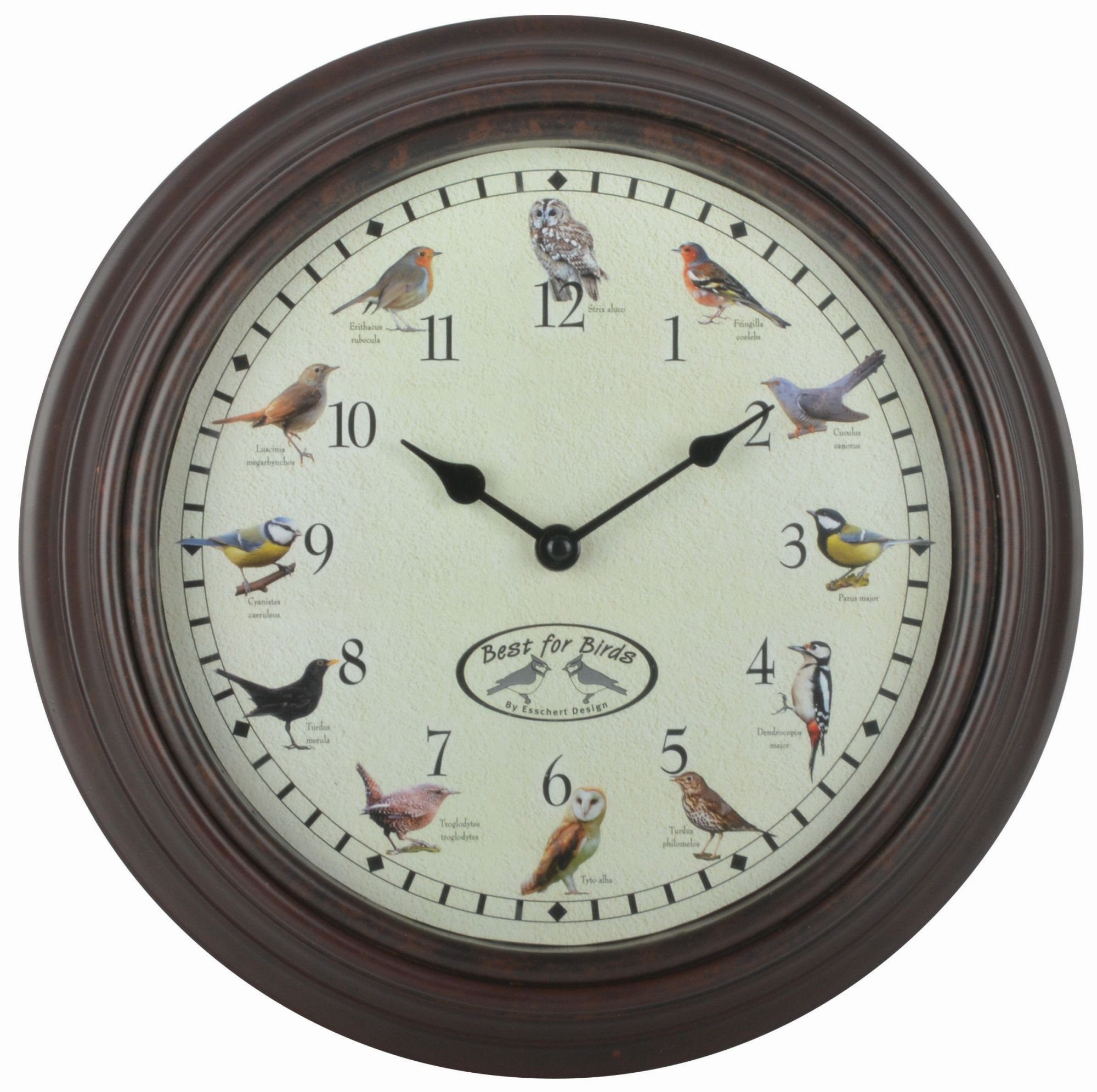 Esschert Design Uhr Mit Vogelgezwitscher günstig online kaufen