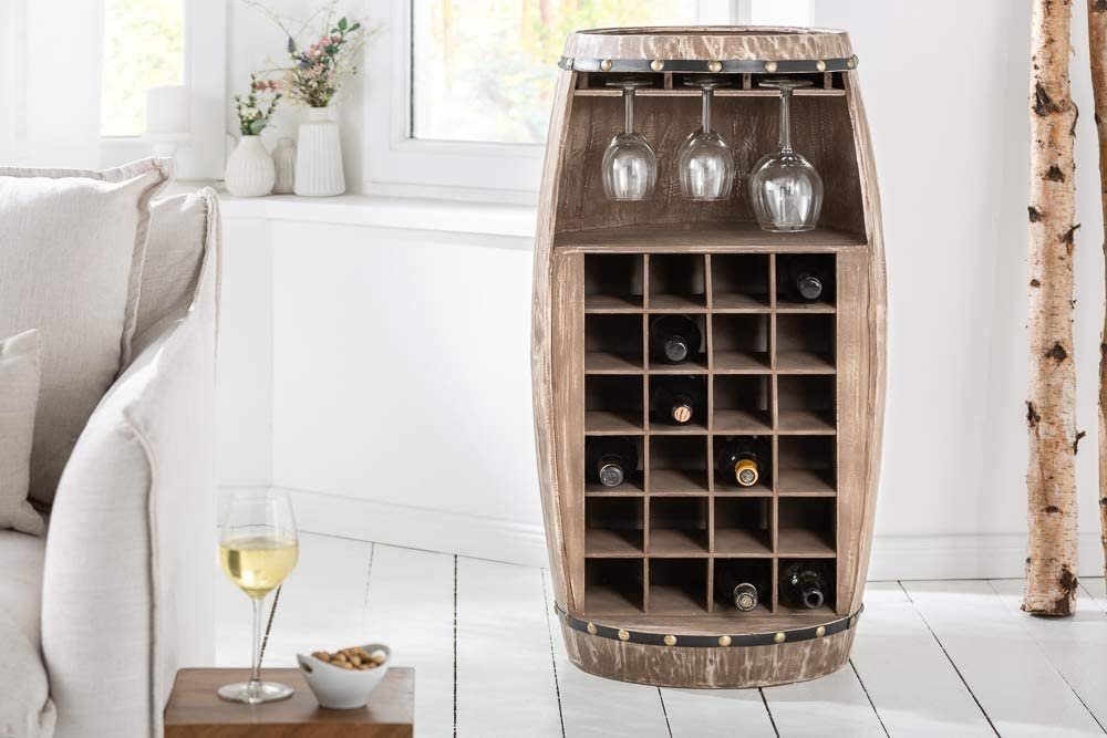 LebensWohnArt Weinregal Flaschenregal BOTELLA 97cm natur günstig online kaufen