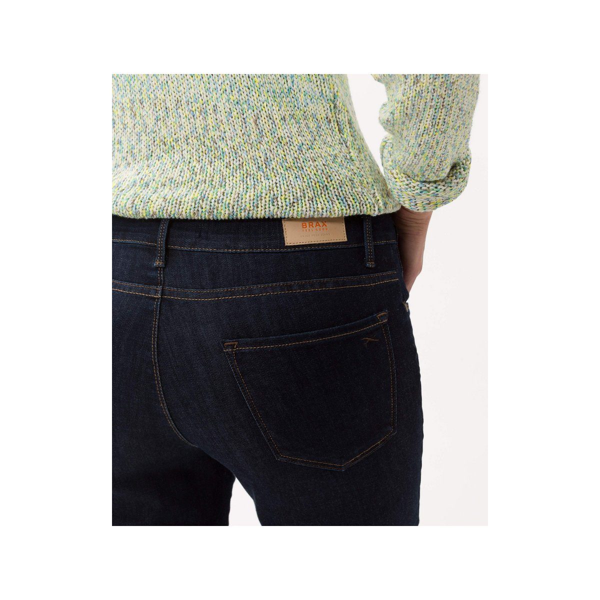 Brax blau regular (1-tlg) 5-Pocket-Jeans