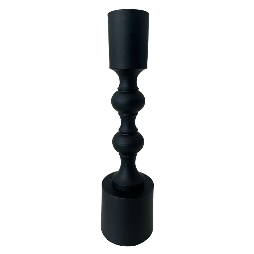 Koopman Kerzenständer Schwarz für Stabkerzen ca. 16 cm hoch