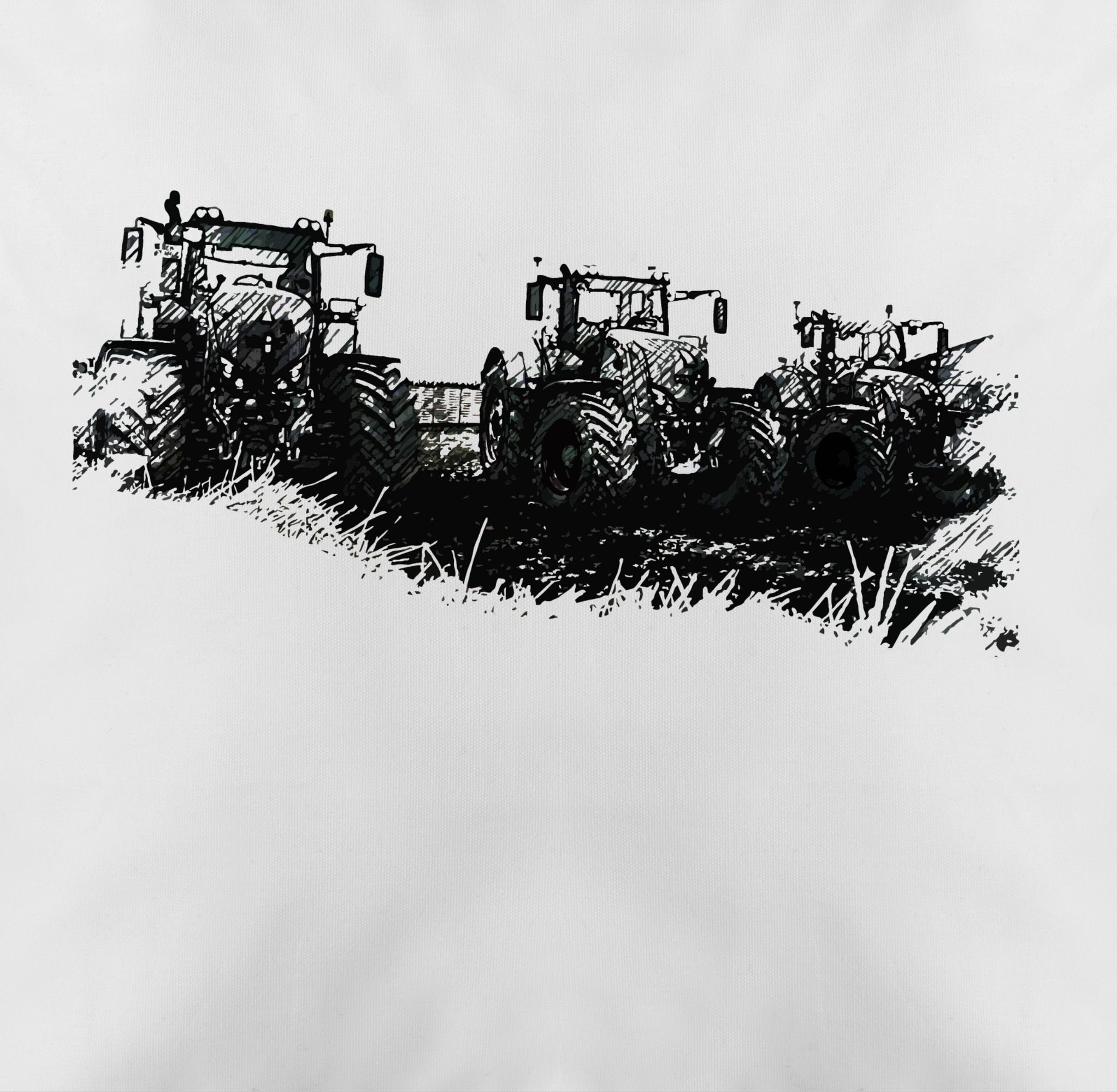 Shirtracer Stück), Traktor (1 Wiese, Traktoren Kissenbezüge