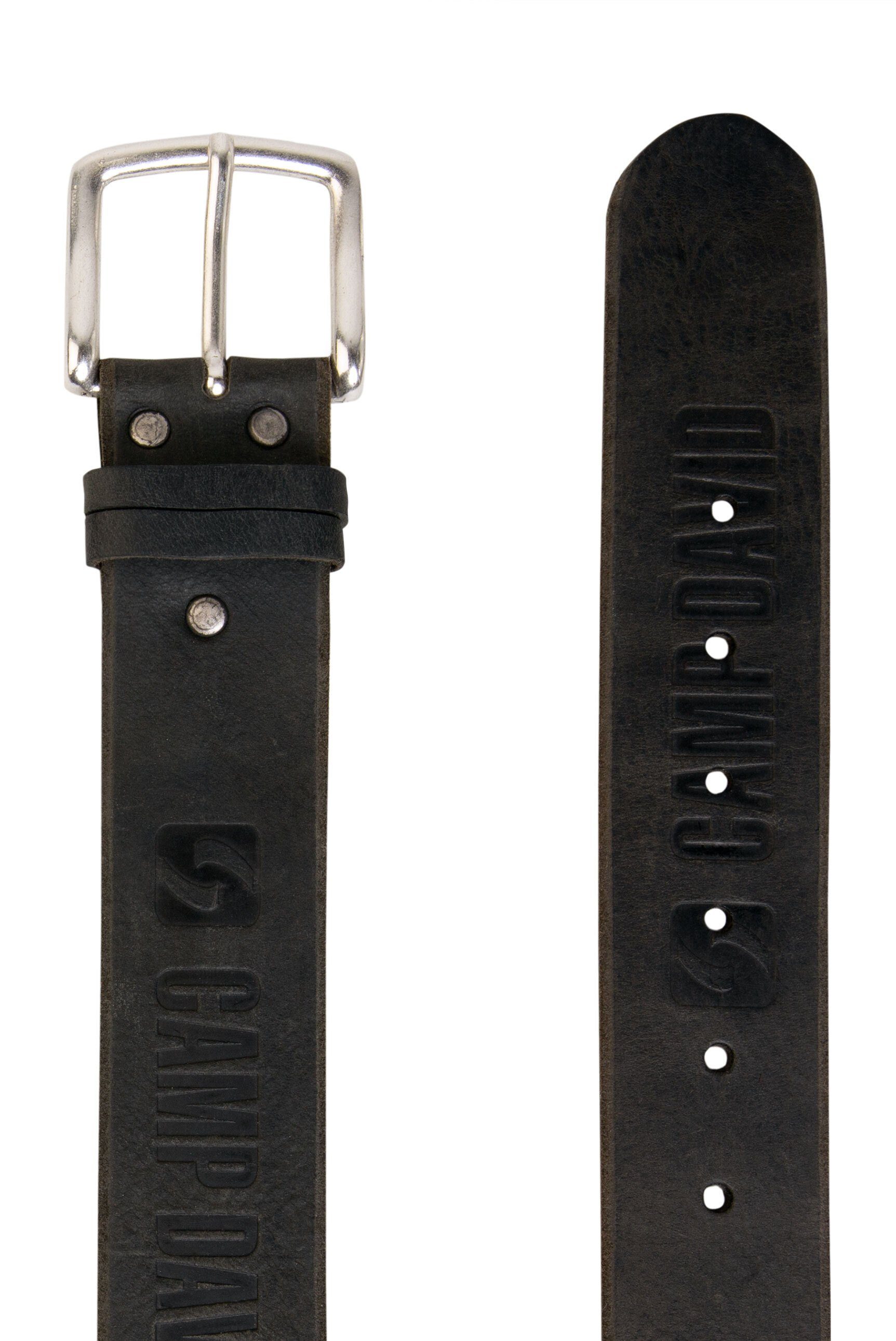 CAMP DAVID Ledergürtel mit Used-Optik