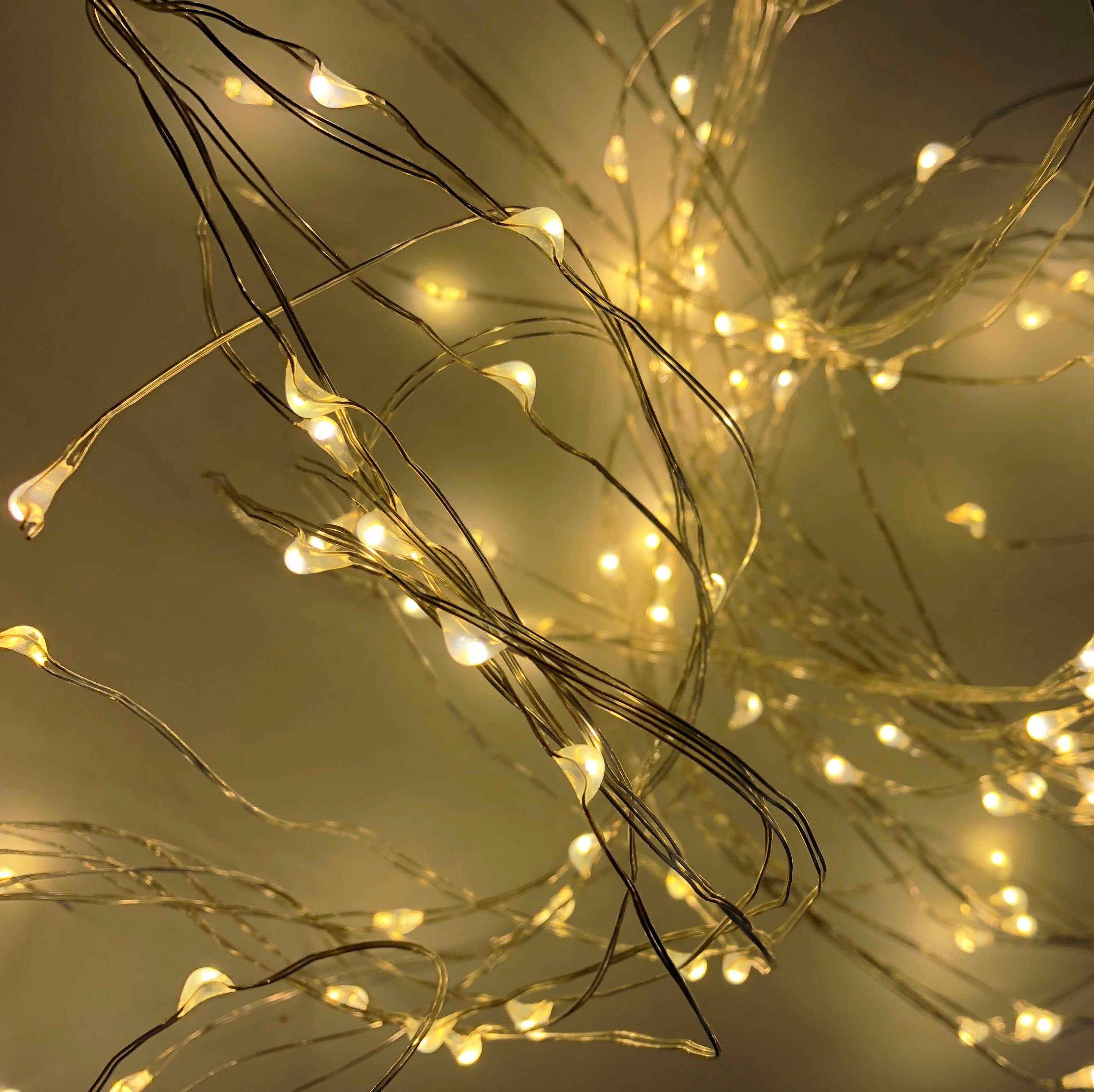 Mojawo Lichtervorhang 200er Micro LED Schweif-Kette günstig online kaufen