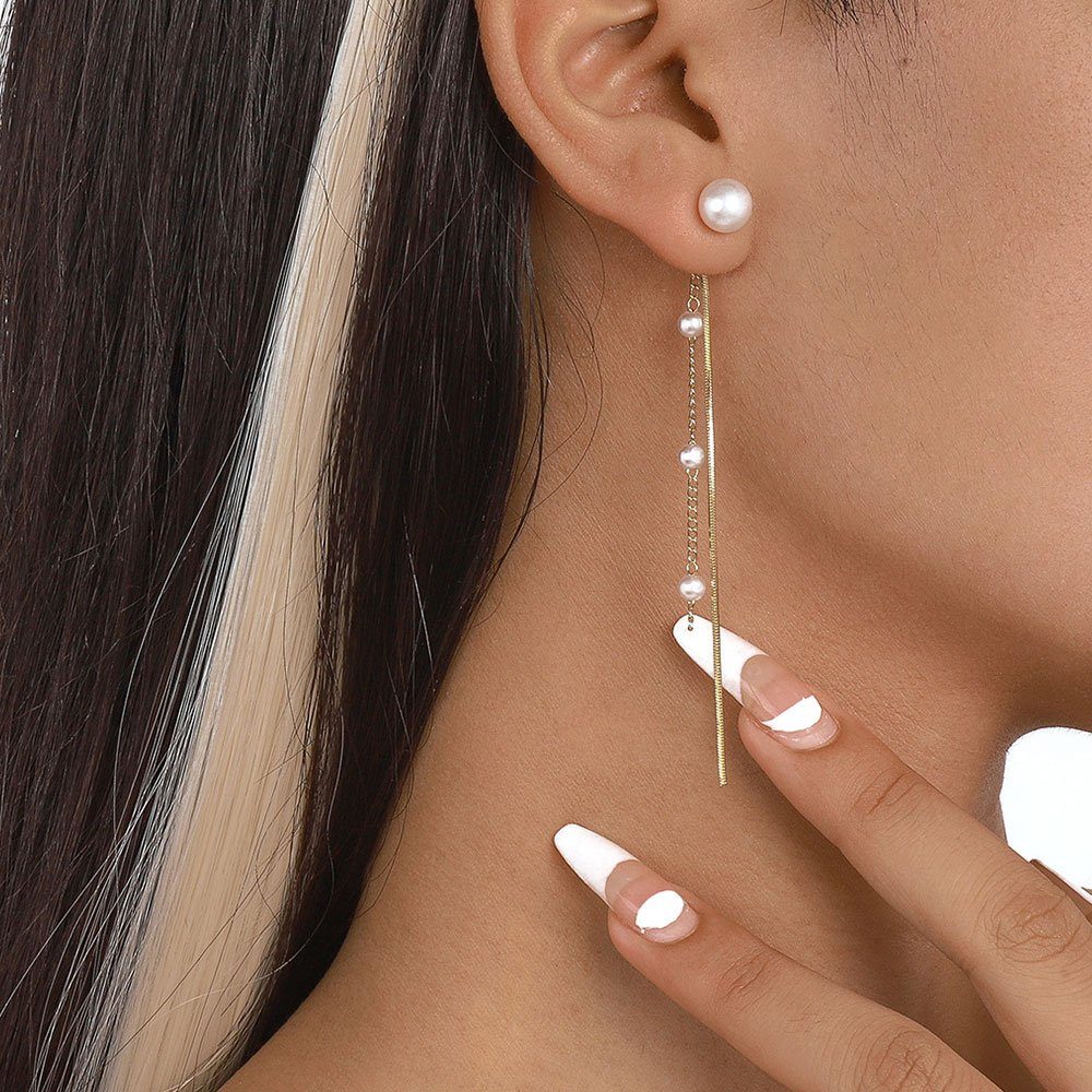 Damenschmuck Ohrringe Ohrhänger Bräute Gold Quaste, mit Anhänger ohrringe für Ohrringe Paar Paar Ohrringe AUzzO~