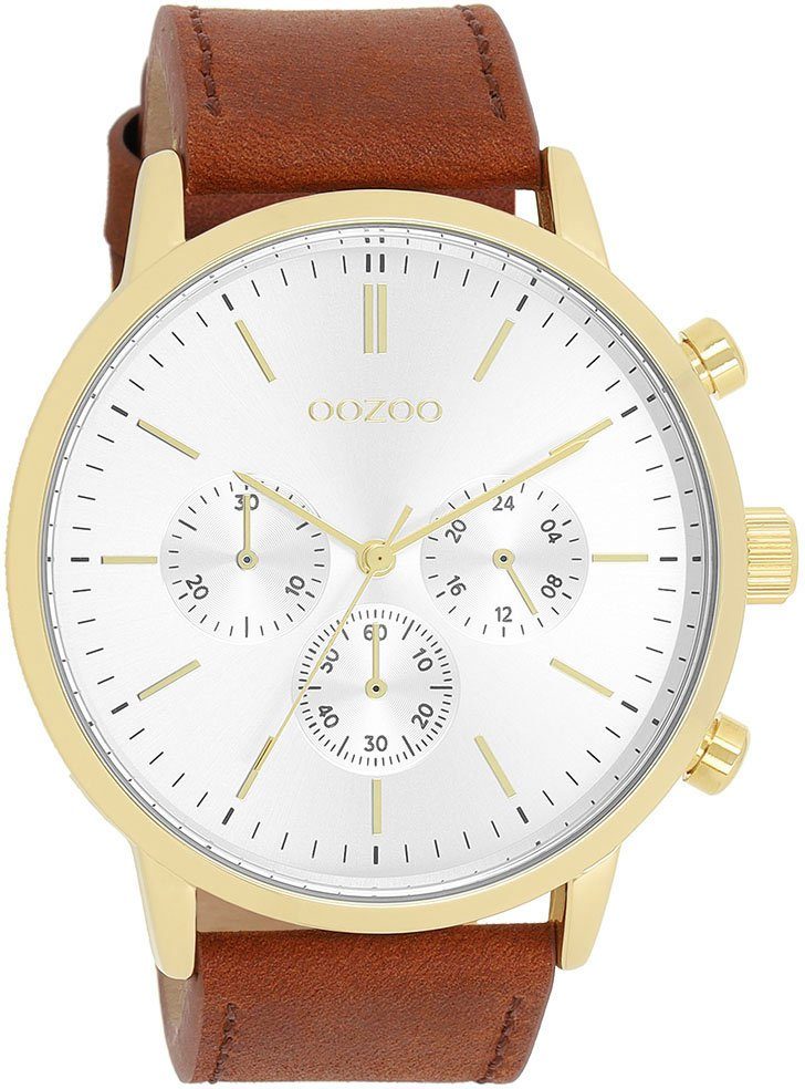 OOZOO Quarzuhr C11201, Armbanduhr, Herrenuhr, Lederarmband, günstig online kaufen