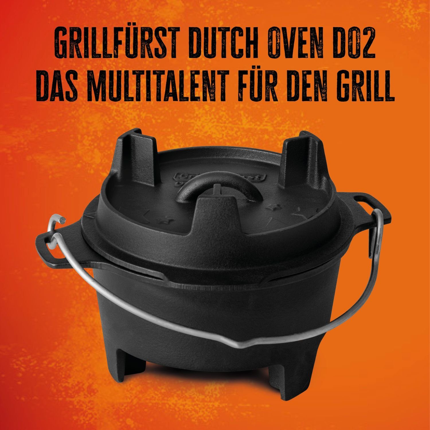 Edition Dutch Grillfürst Bratentopf BBQ DO2 Oven Grillfürst