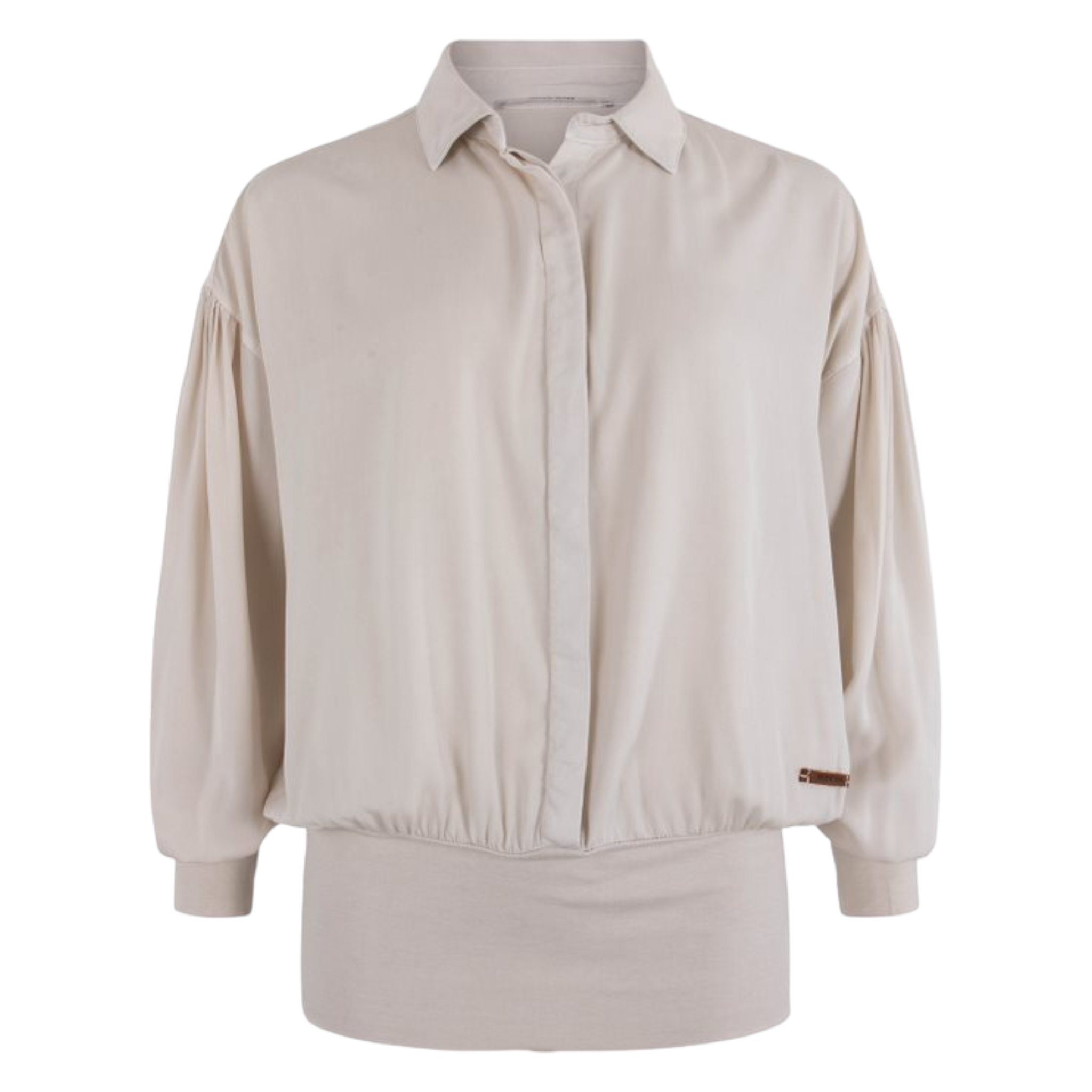 Moscow Design Hemdbluse Easton Bluse mit Kent Kragen u. elastischem Bund in günstig online kaufen
