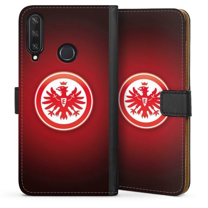 DeinDesign Handyhülle Eintracht Frankfurt Offizielles Lizenzprodukt Wappen Huawei Y6p Hülle Handy Flip Case Wallet Cover Handytasche Leder