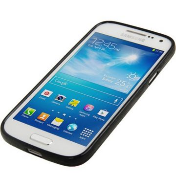König Design Handyhülle Samsung Galaxy S4 Mini, Samsung Galaxy S4 Mini Handyhülle Backcover Schwarz