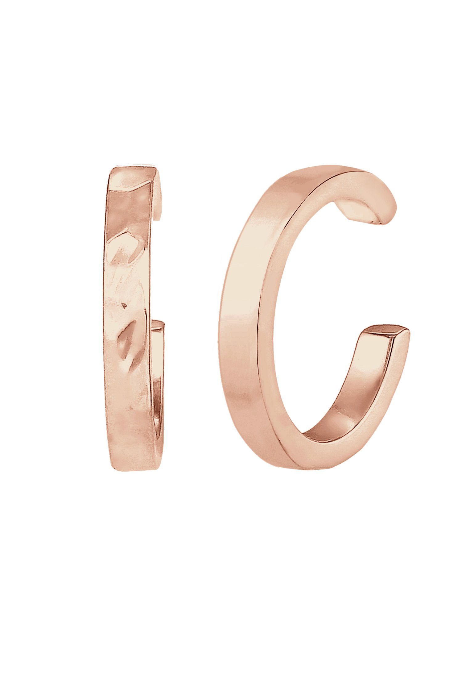 Elli Ohrklemme Earcuff Set Organic Look 925 Silber, Geo