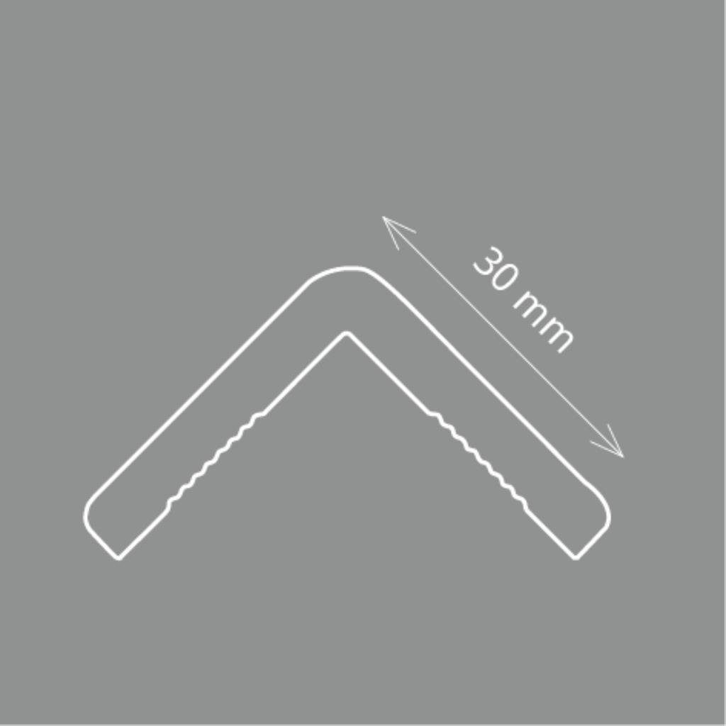 Homestar Zierleiste Winkelleiste CP 30, 30 mm, Länge 2 m, zum kleben, Styropor, überstreichbar