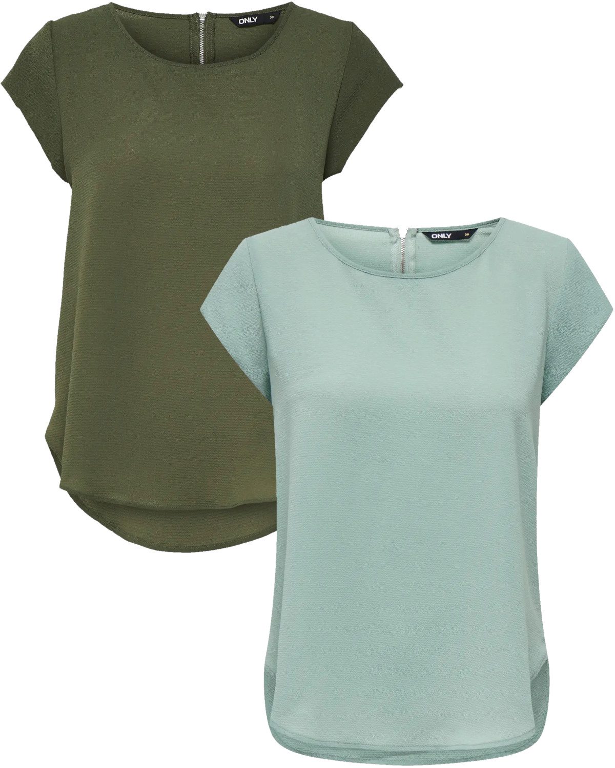 ONLY Shirtbluse (2er Pack) Basic Shirt günstig online kaufen