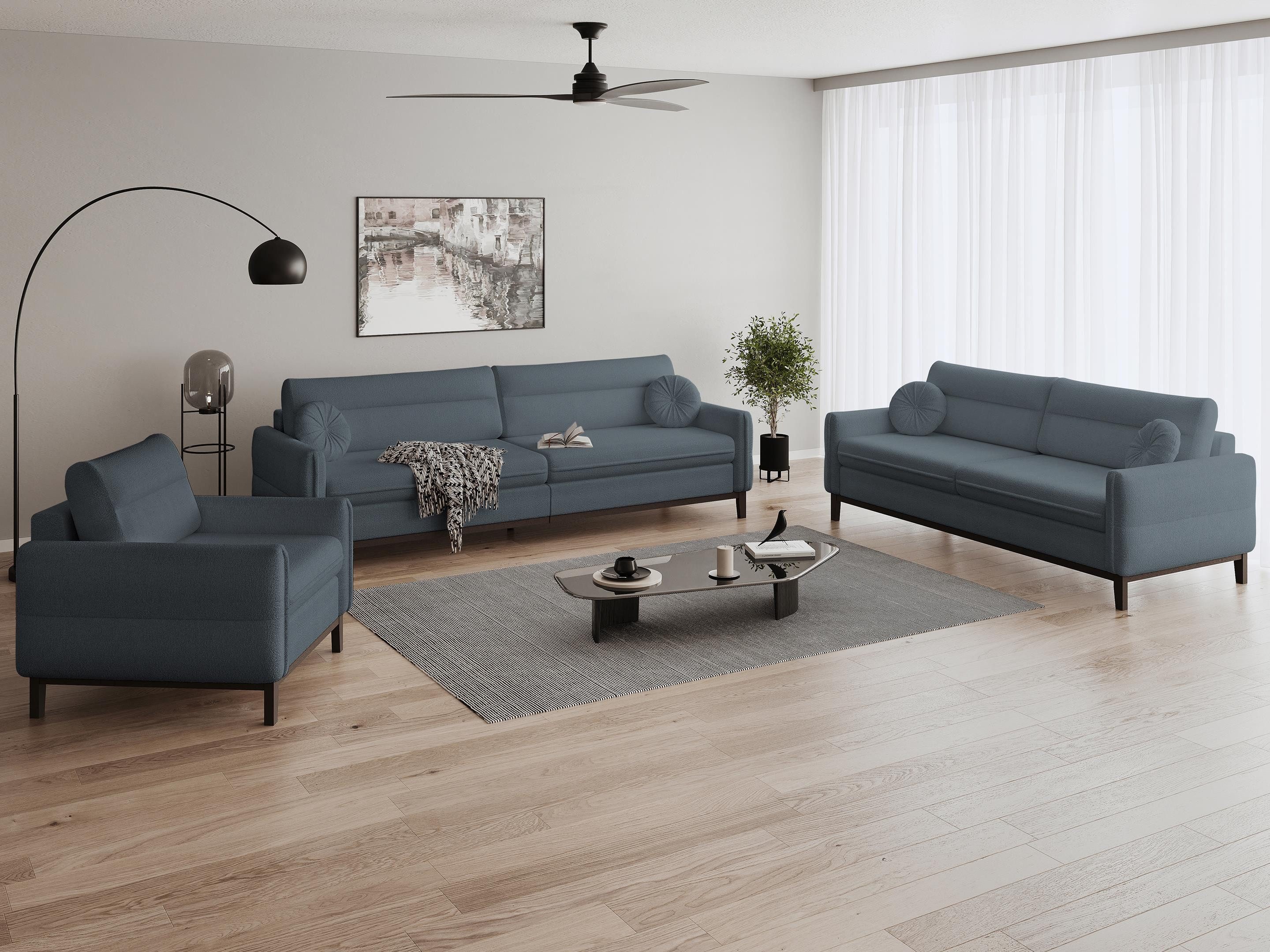Beautysofa Polstergarnitur Belweder, (Couchgarnitur 321 Möbelset), günstig online kaufen