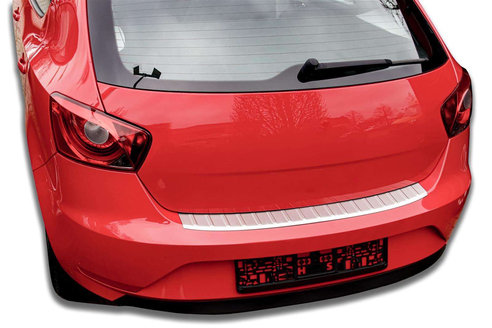 RECAMBO Ladekantenschutz für SEAT IBIZA 4trg, 2012-2017 Stoßstangenschutz, V2A rostfrei, Exklusive Optik, praktischer Schutz & perfekte Passform