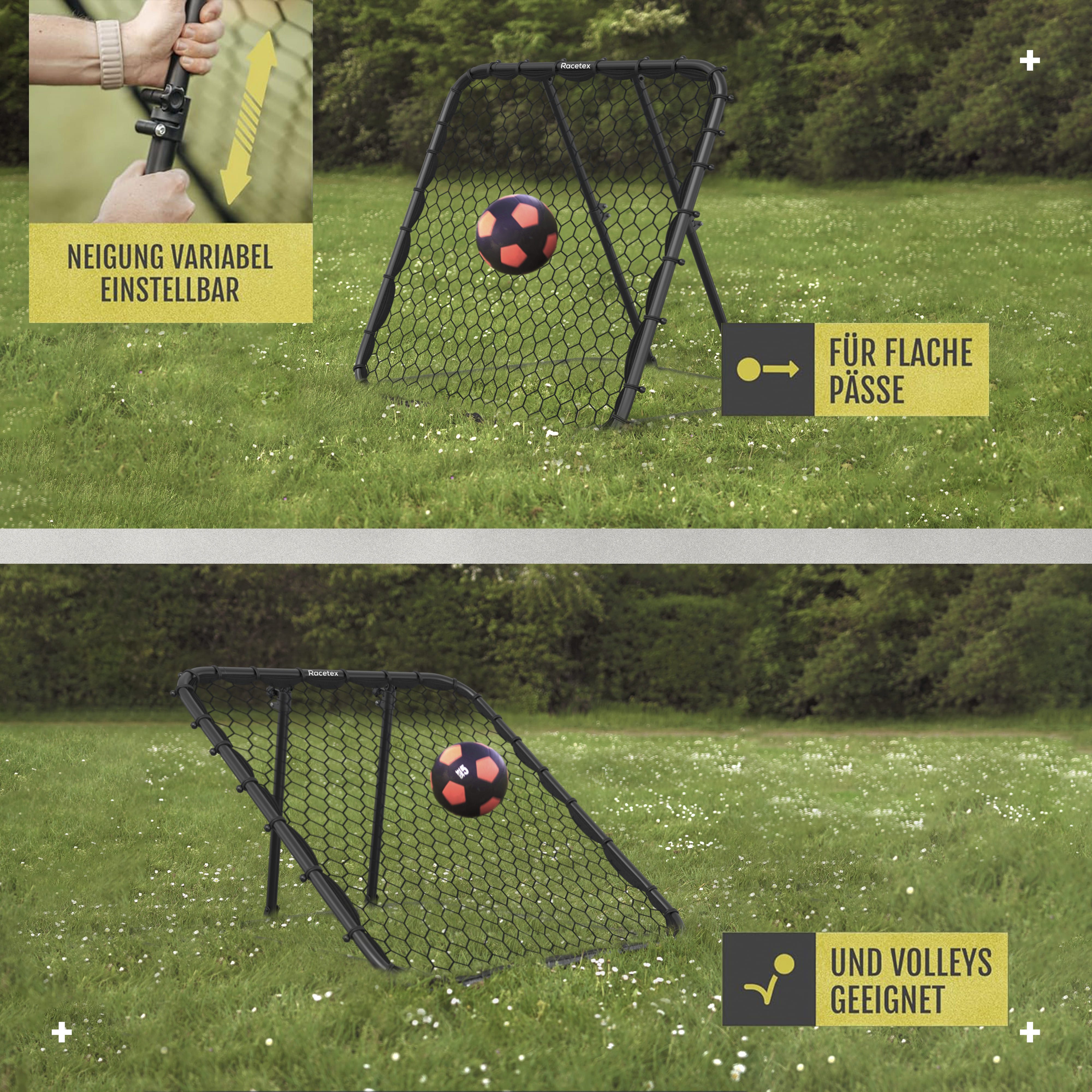 Racetex Fußballtor Racetex Rebounder + Fußball + Ballpumpe SET, ⚽DAS PERFEKTE GESCHENK
