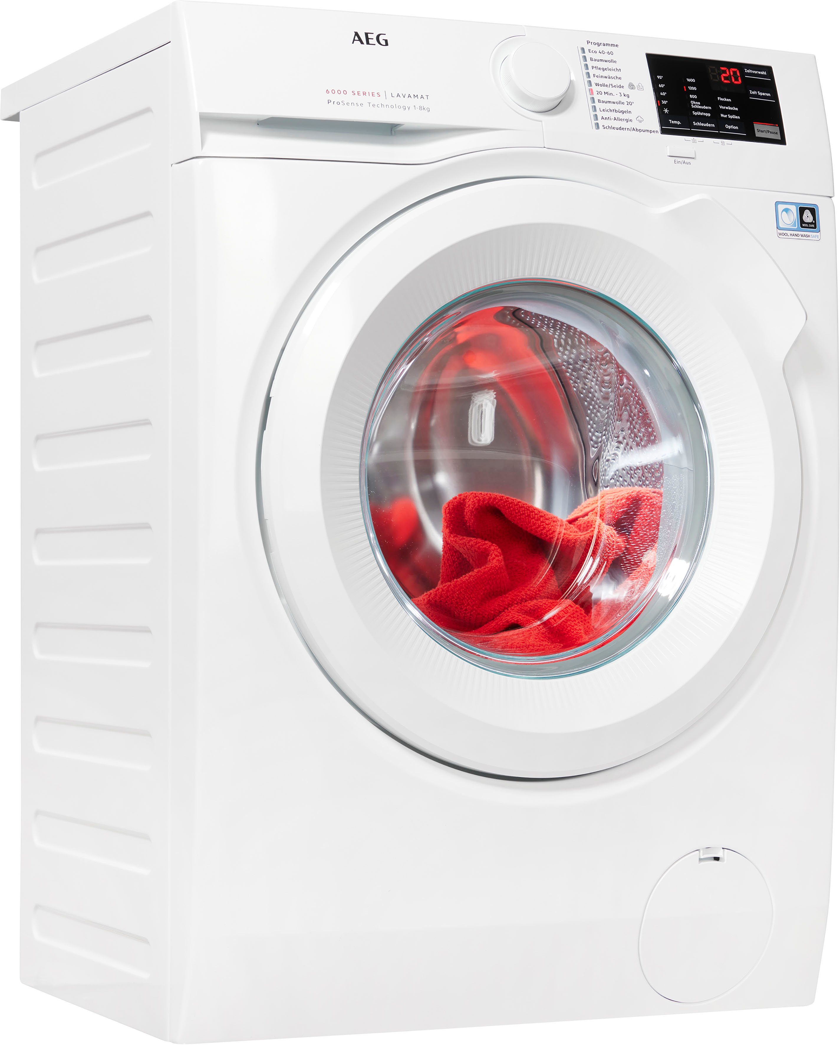 AEG Waschmaschine Serie 6000 L6FB680FL, 8 kg, 1600 U/min online kaufen |  OTTO