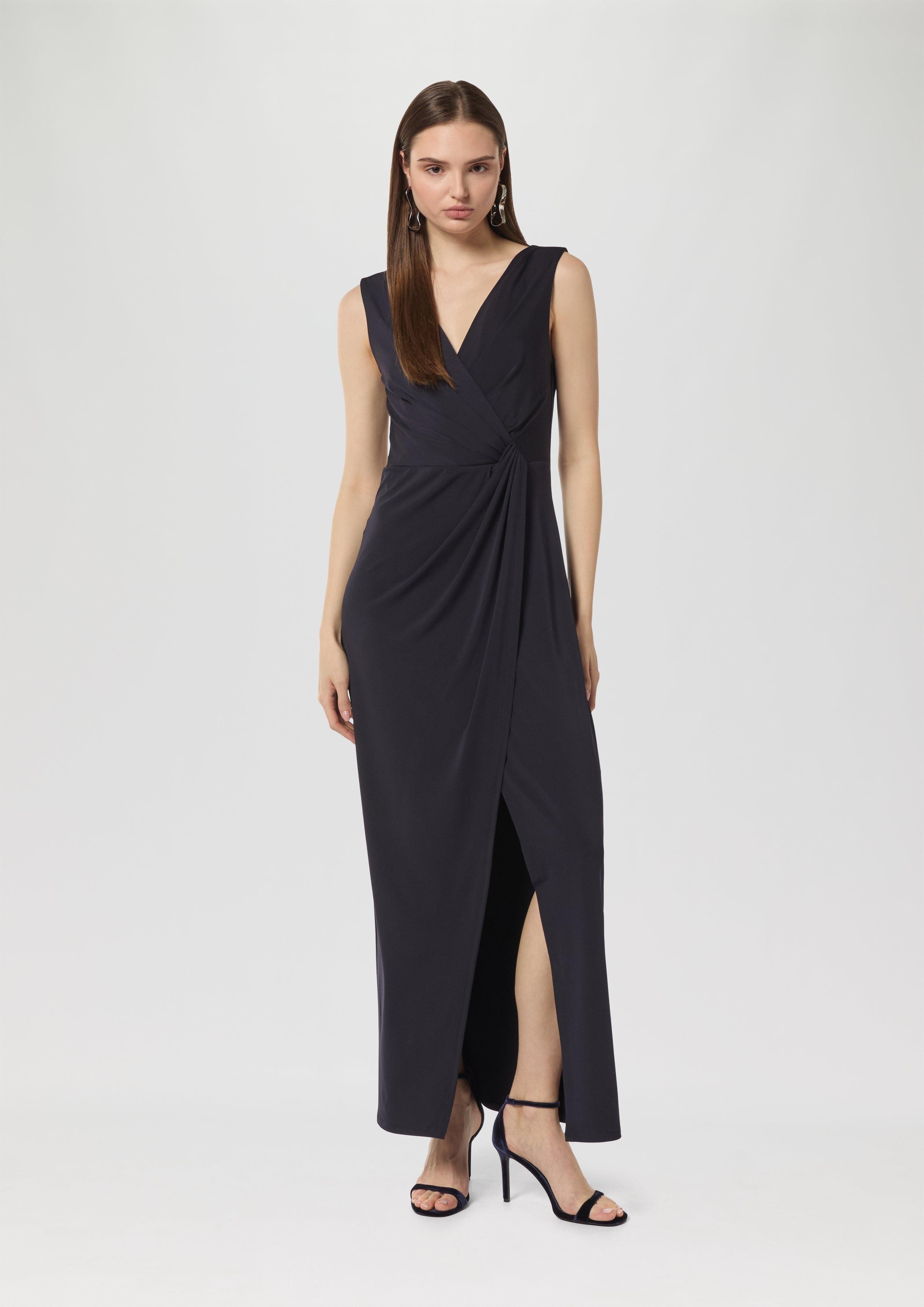 Maxikleid Jersey-Kleid in Wickel-Optik