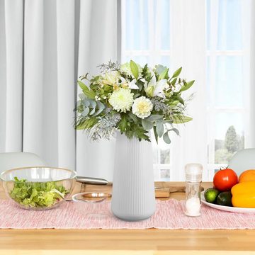 BlingBin Tischvase Blumenvase Keramik Vasen für Blumen Dekorative Vasen (1er Set, 1 St., 1pcs), Modern Kleine Vase für Home Wohnzimmer Esstisch Bauernhaus Büro Dekor