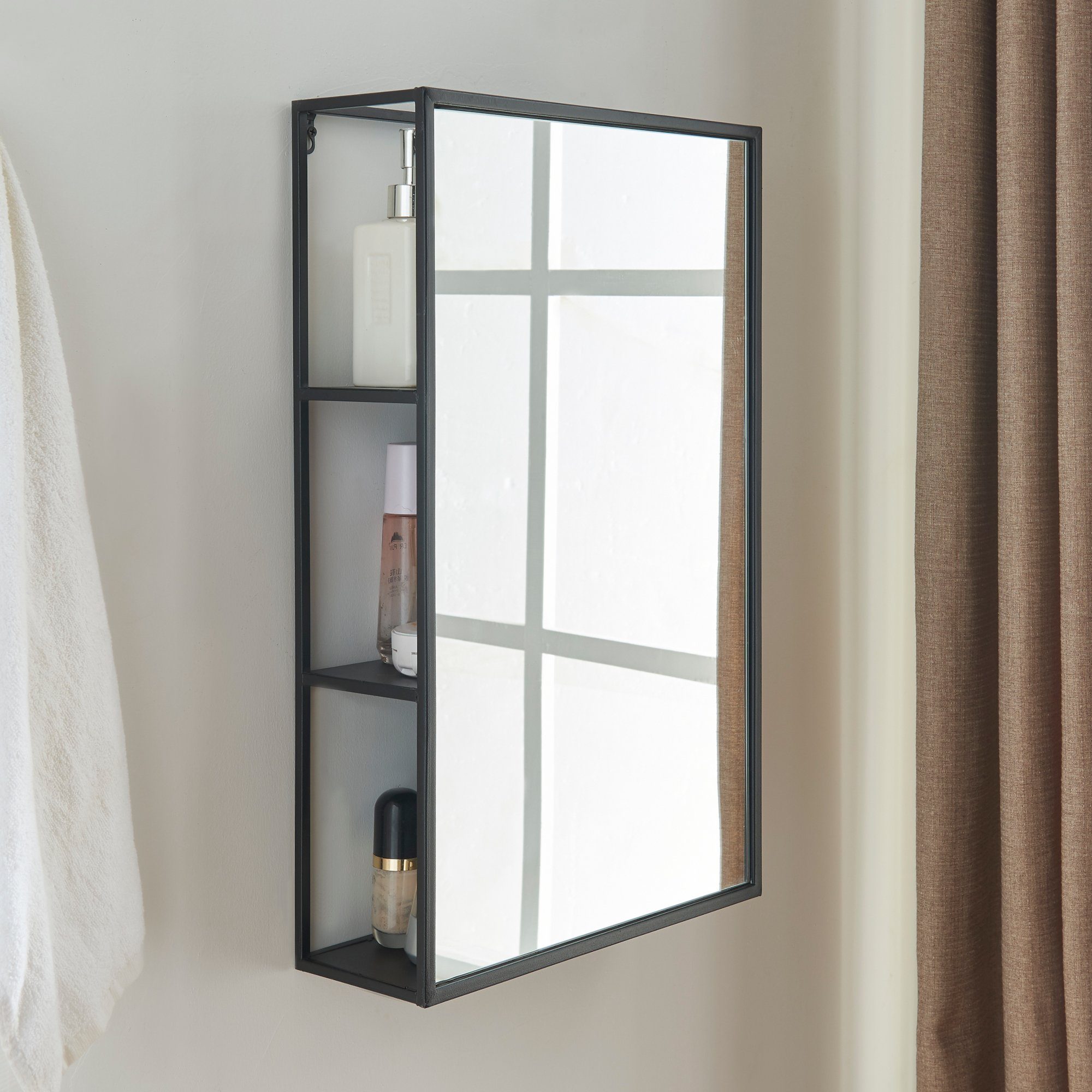 en.casa Wandspiegel, »Sunne« mit Regal hinten günstig online kaufen