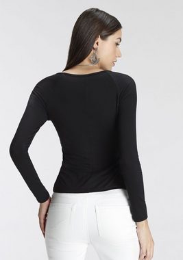 Melrose Langarmshirt mit Cut-Out-Detail