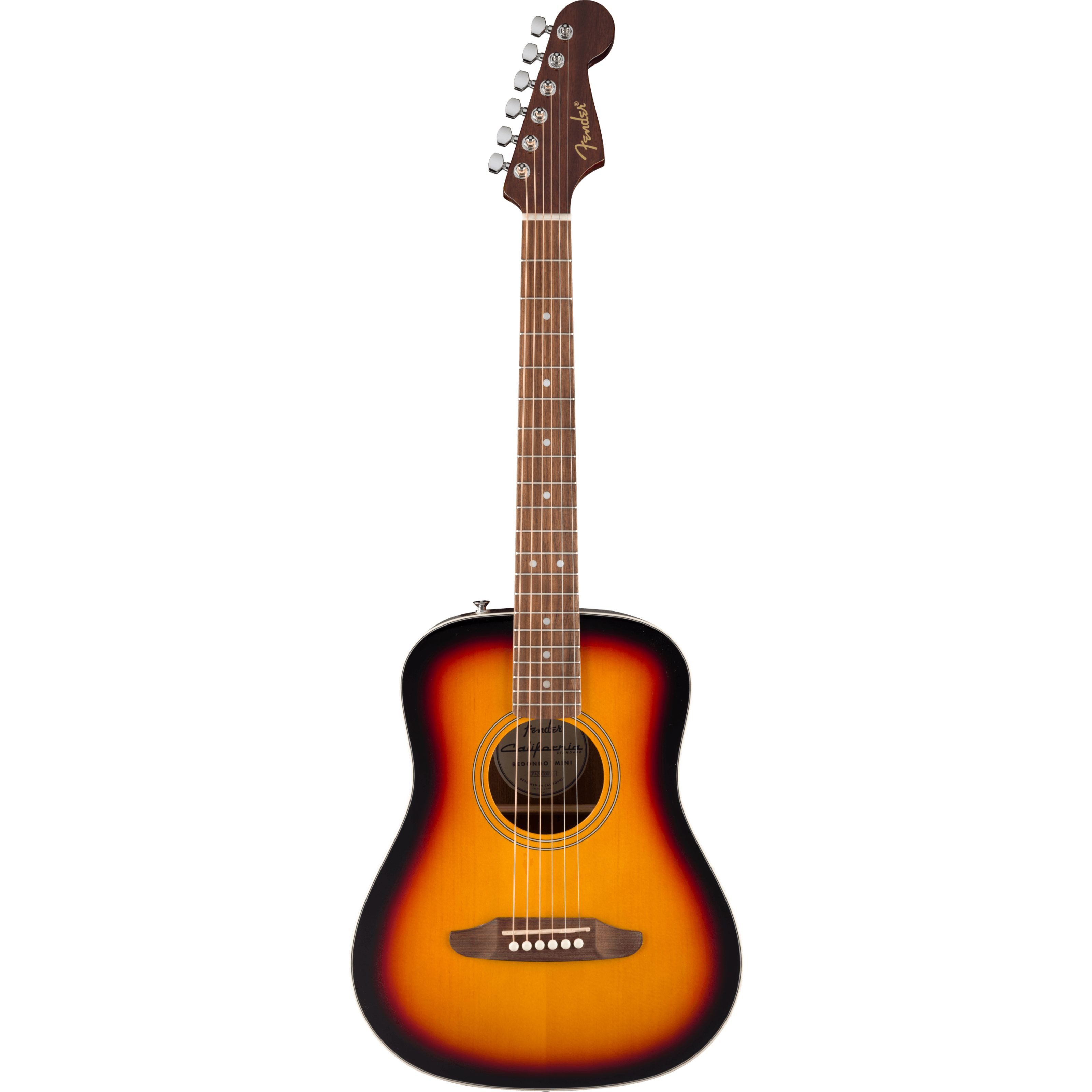 Fender Westerngitarre, Westerngitarren, Mini Gitarren, California Standard Redondo Mini 3-Color Sunburst - Westerngitarre