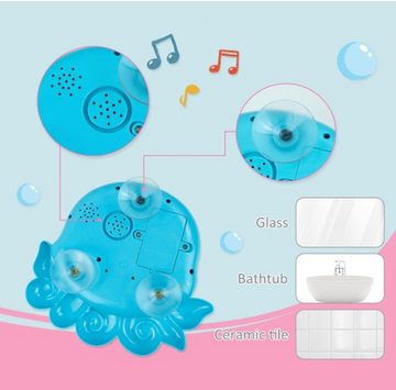 XDeer Wasserspielzeug Baby Badewannenspielzeug,Octopus Badespielzeug Bubble Machine, mit Musik,Baby Wasserspielzeug Automatischer Seifenblasenmacher