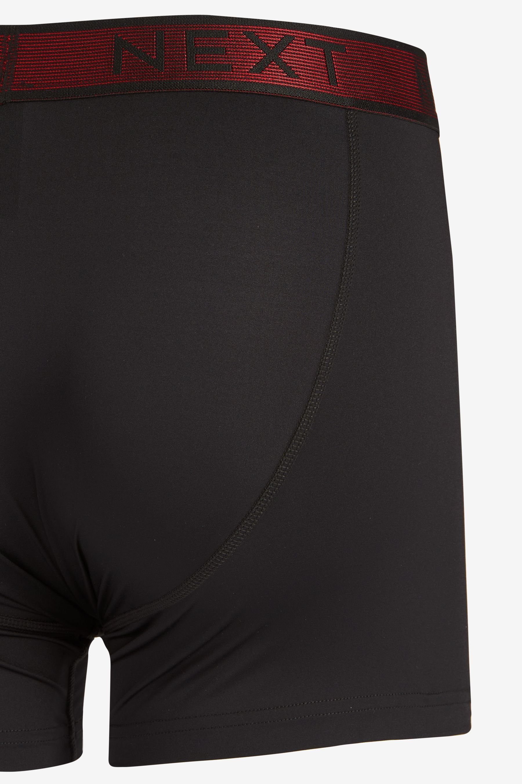 Flex Waistband A-Front 4er-Pack Next Motion leichte Metallic Black (4-St) Boxershorts Unterhosen Stripe