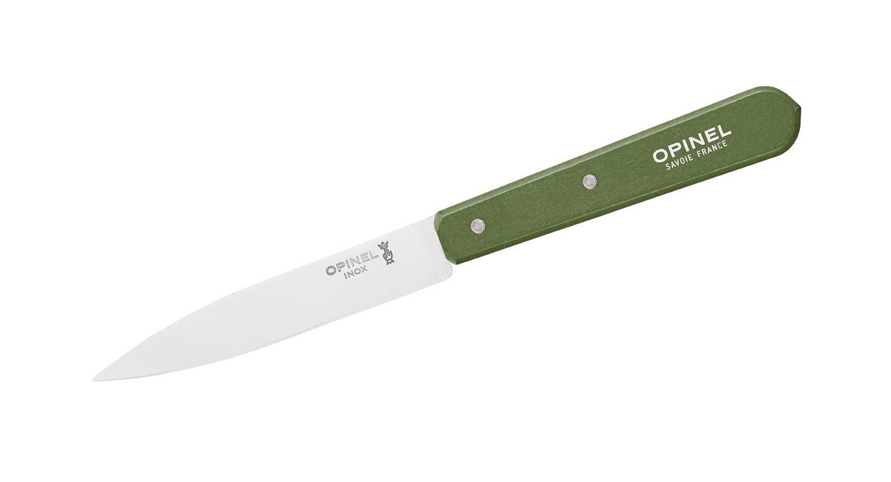 Opinel Gemüsemesser Opinel Küchenmesser No 112, rostfrei, Buchegriff, rostfreier Stahl, Hainbuche-Griff, glatte Klinge