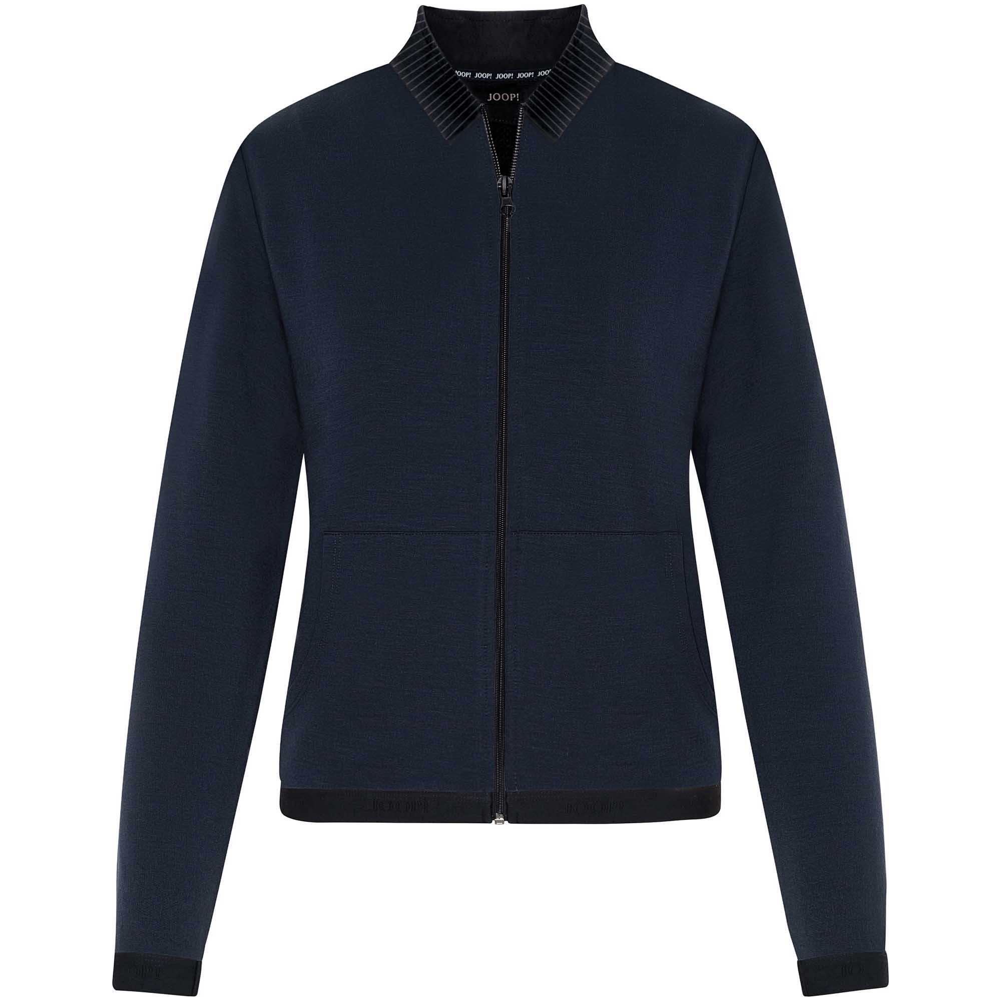 Joop! Sweater Damen Jerseyjacke - Loungewear Jacket, Zipper Blau