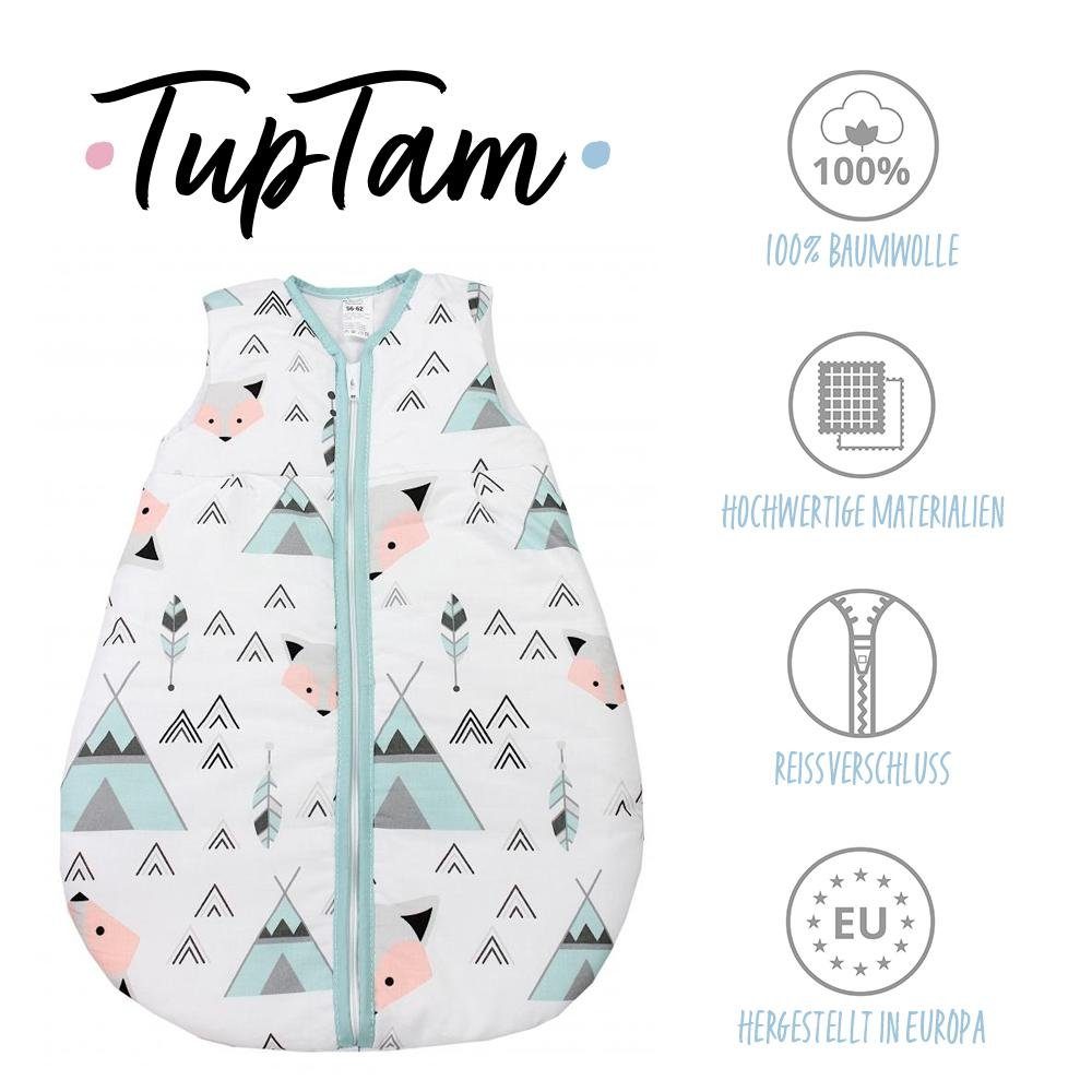 ärmellos TupTam Mint Fuchs unisex TOG Grau wattiert TEX zertifiziert OEKO- / Babyschlafsack 2.5