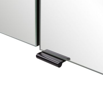 Lomadox Spiegelschrank MARLING-03 60 cm mit LED-Aufbauleuchte in dunkelgrau, B/H/T ca. 60/64/20 cm