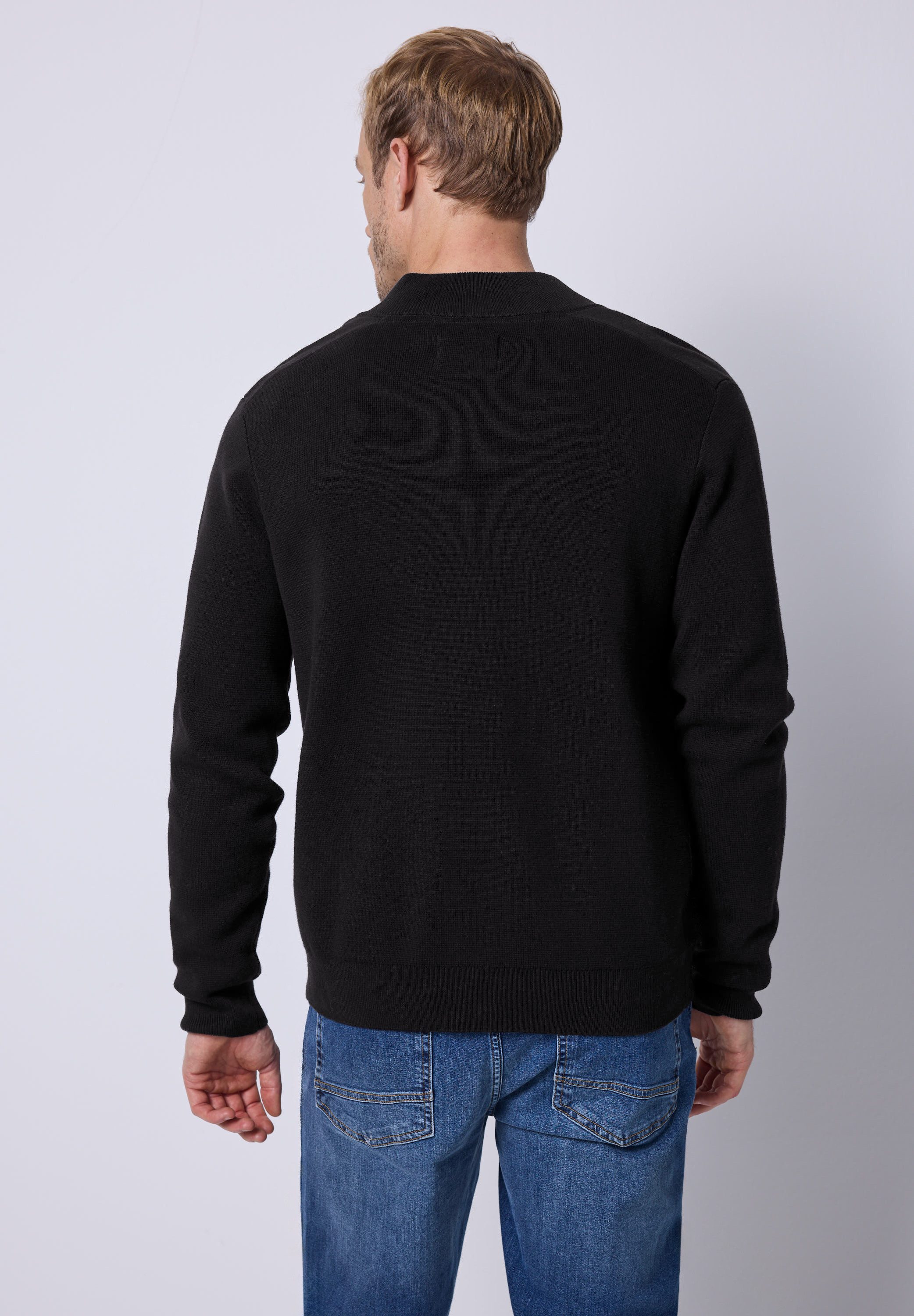 STREET ONE MEN Strickjacke mit Zipper günstig online kaufen