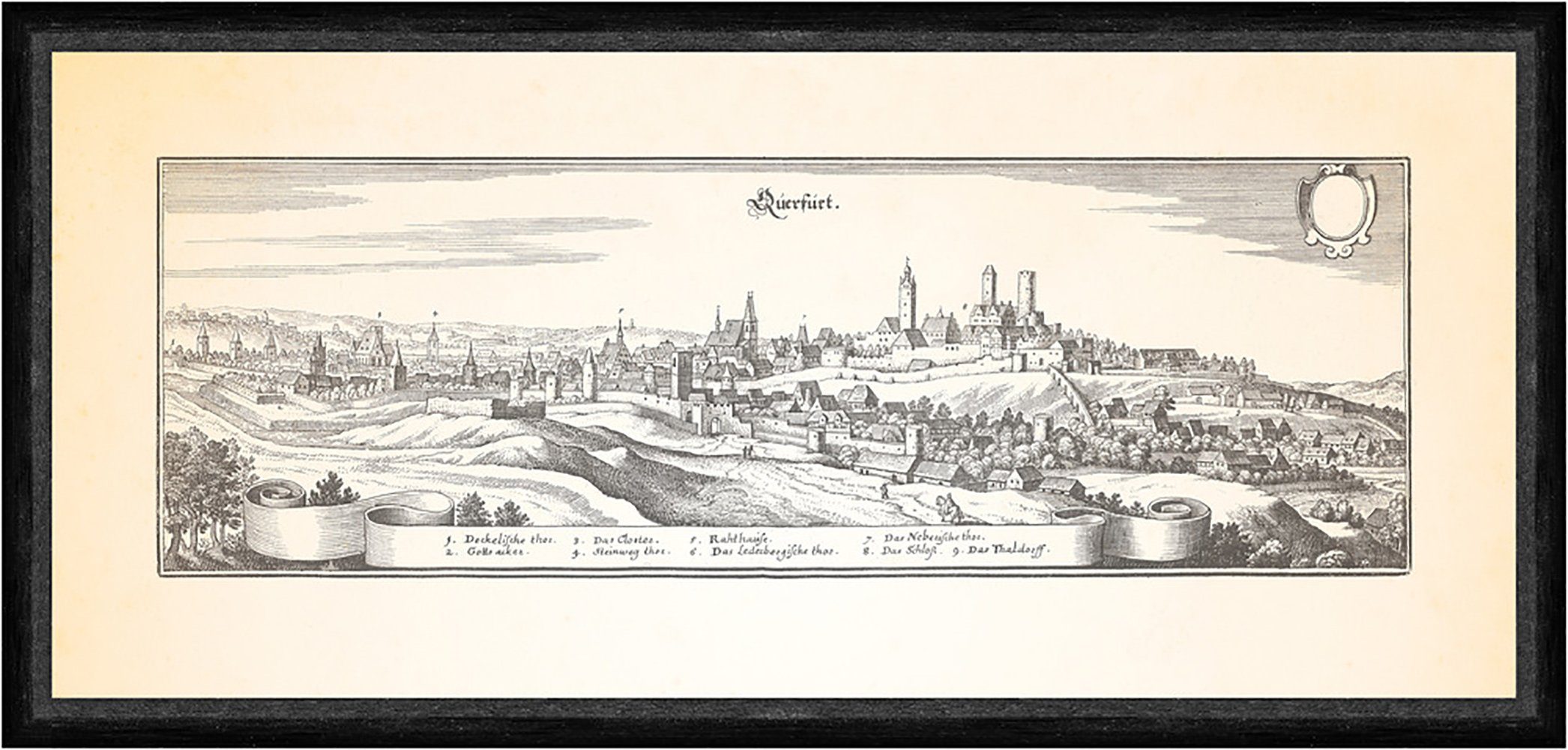 Kunstdruck Querfurt Burg Stadtmauer Archäologiepark Osterfeuer Faks_Merian 0201