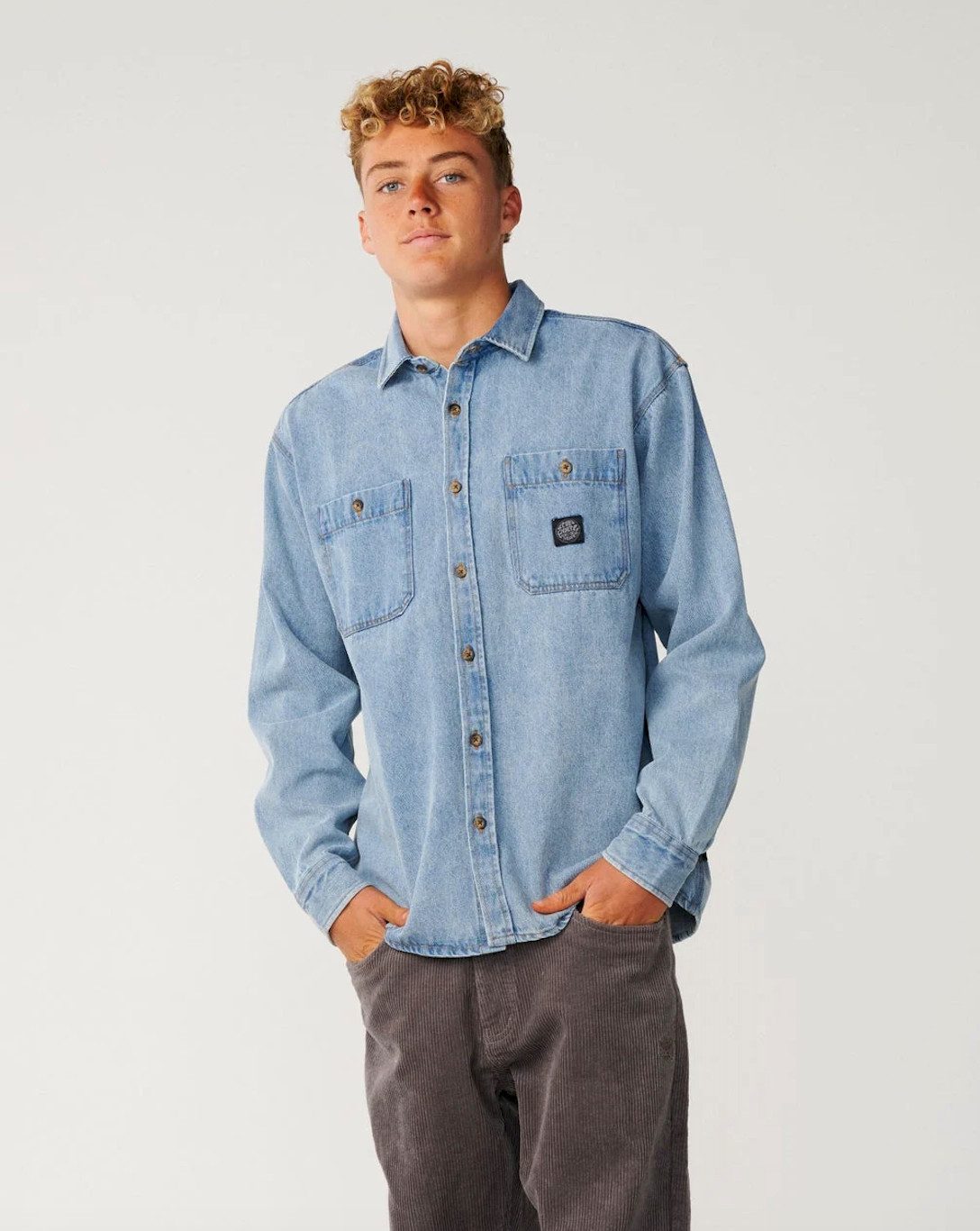 Rip Curl Jeanshemd Classic Surf Langarm Jeanshemd