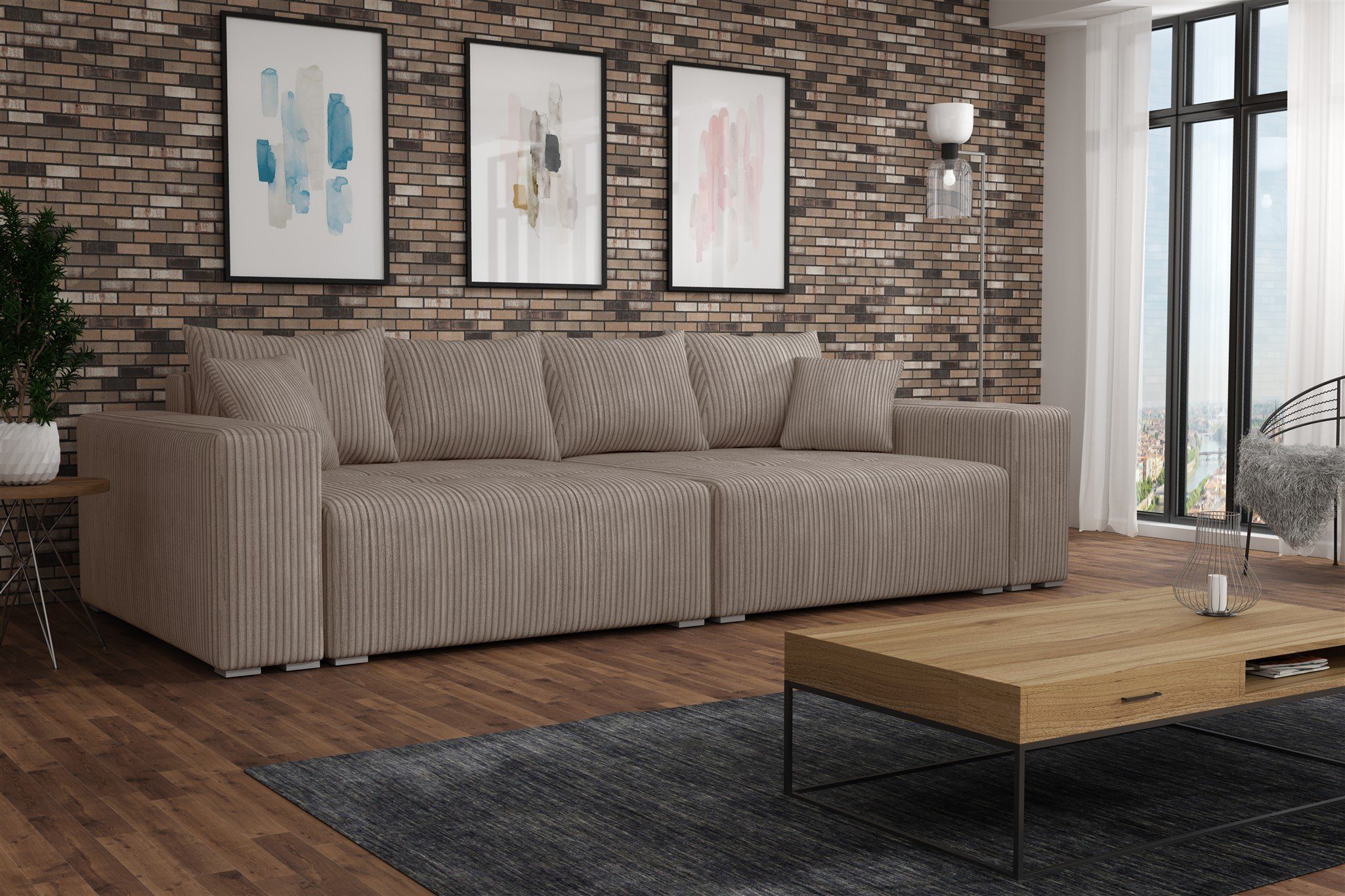 Fun Möbel Big-Sofa Megasofa Couchgarnitur REGGIO günstig online kaufen
