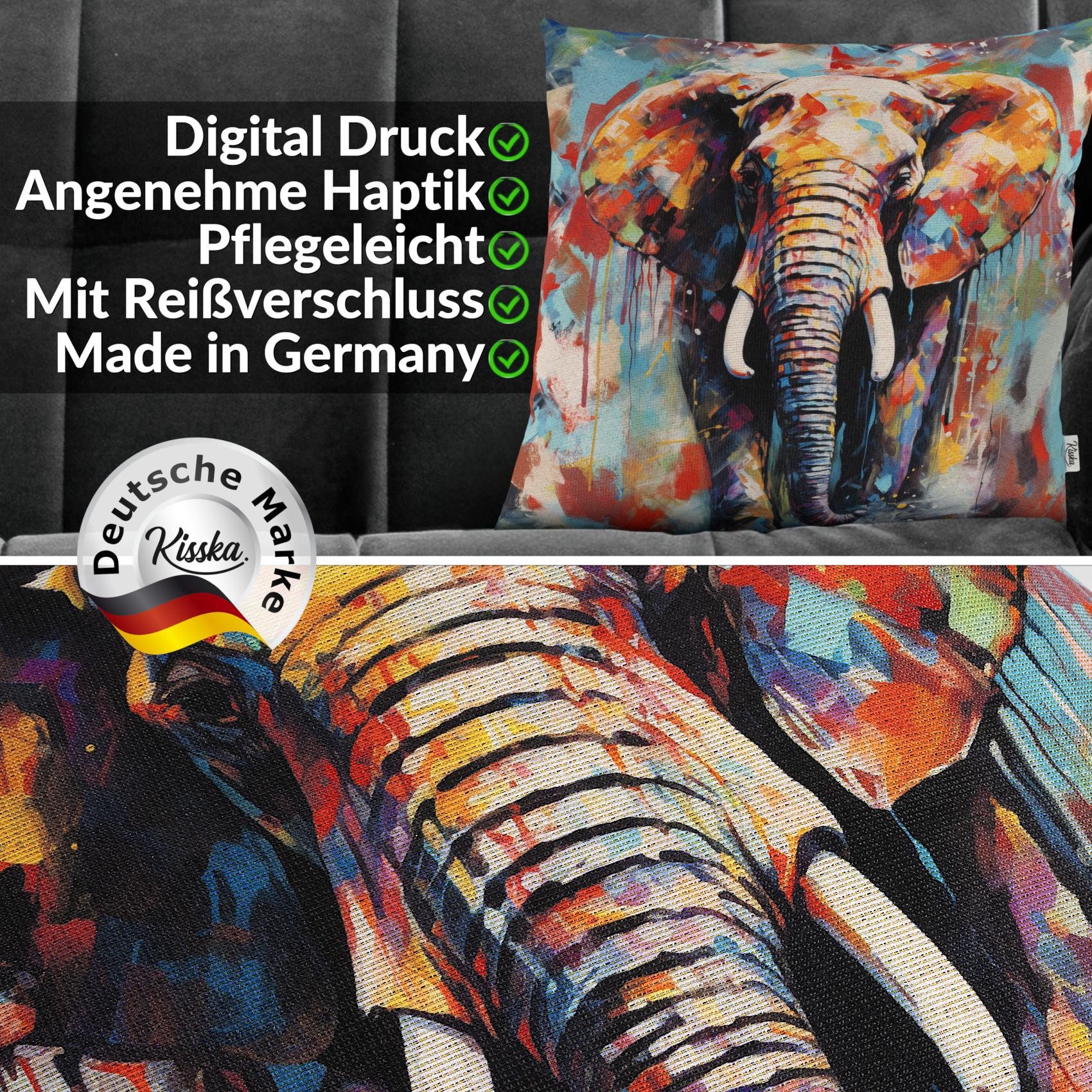 Kisska Dekokissen robust Designer Kissenbezug Modern-Zierkissen, günstig online kaufen