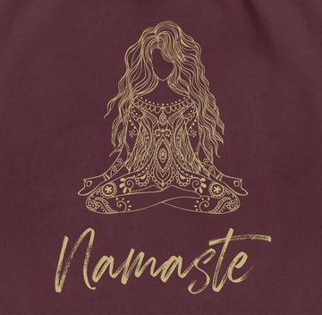 Shirtracer Turnbeutel Namaste Yoga Spiritual Mandala, Yoga