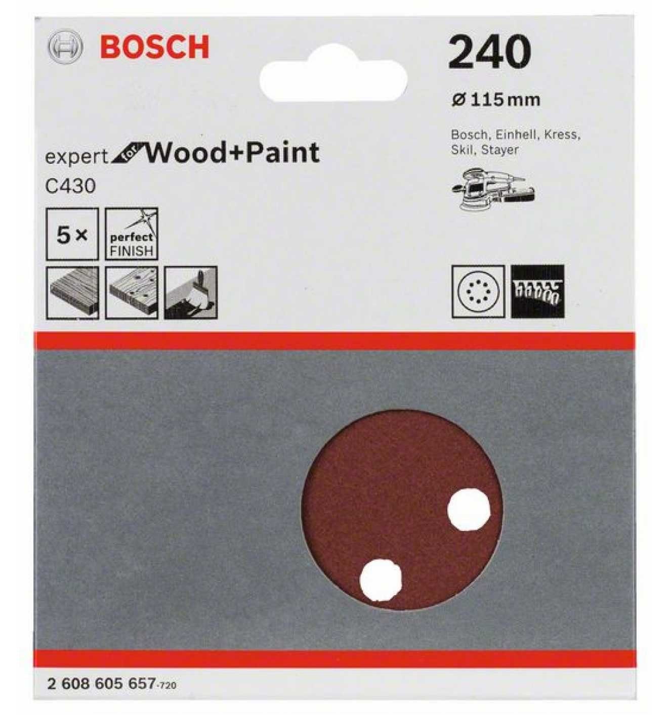 Bosch Professional 11,50 mm, 240 ø Korn: Schleifteller C430