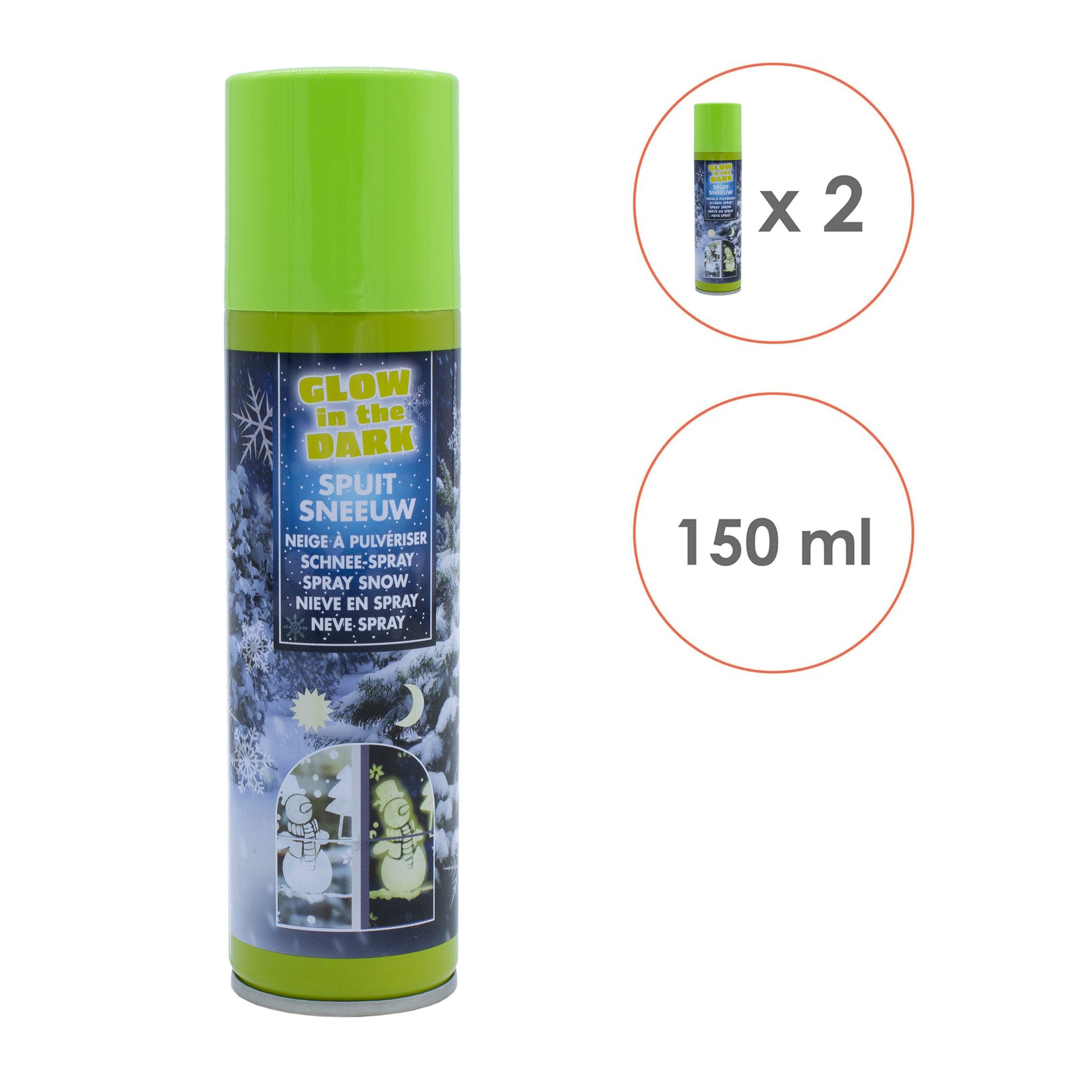 Spetebo Fensterdekoration Weihnachts Schnee Spray 150 ml im 2er Set, im Dun günstig online kaufen