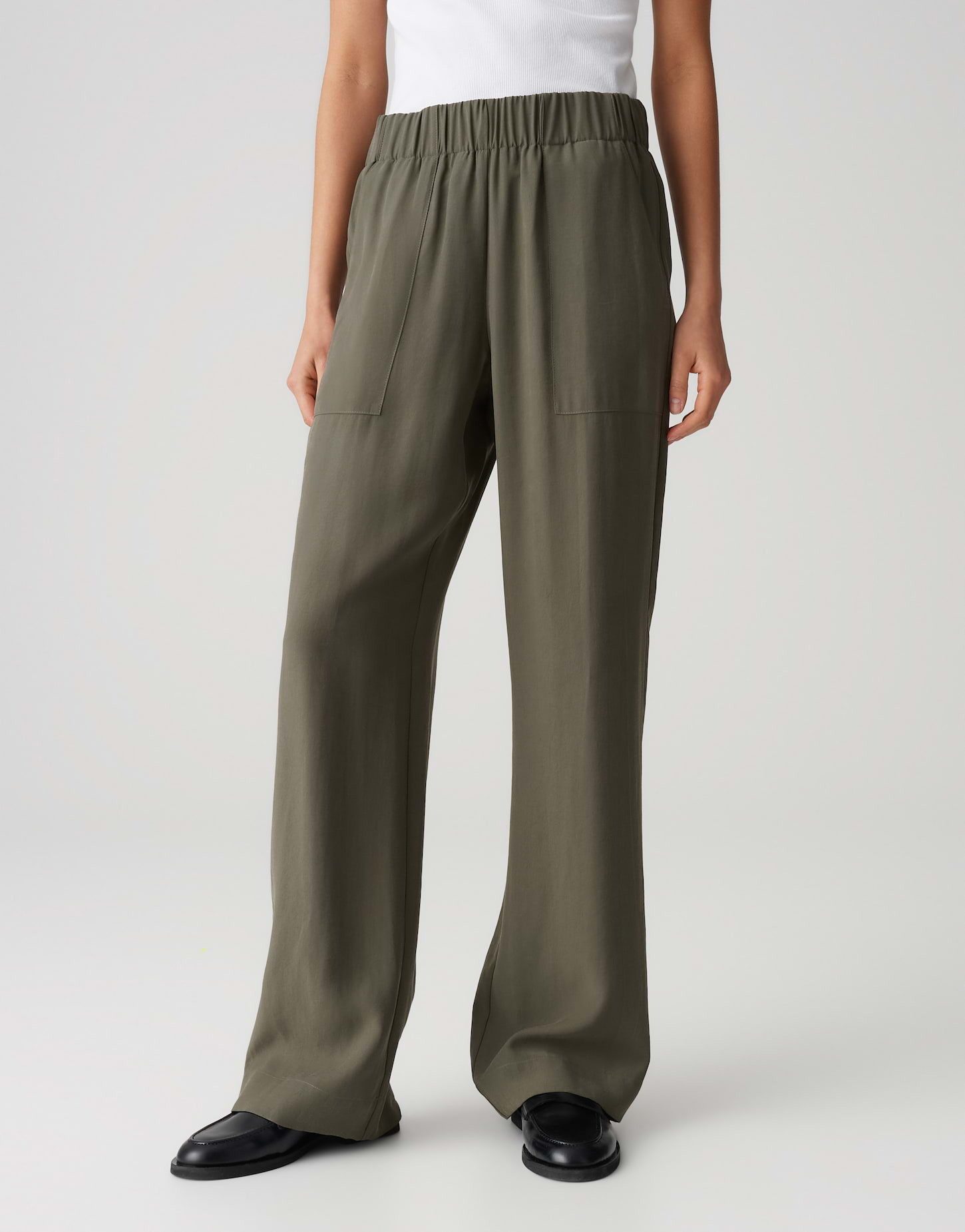 OPUS Stoffhose MAROU CARGO mit Komfortbund Long, aufgesetzte Cargotaschen, elastischer Gummibund